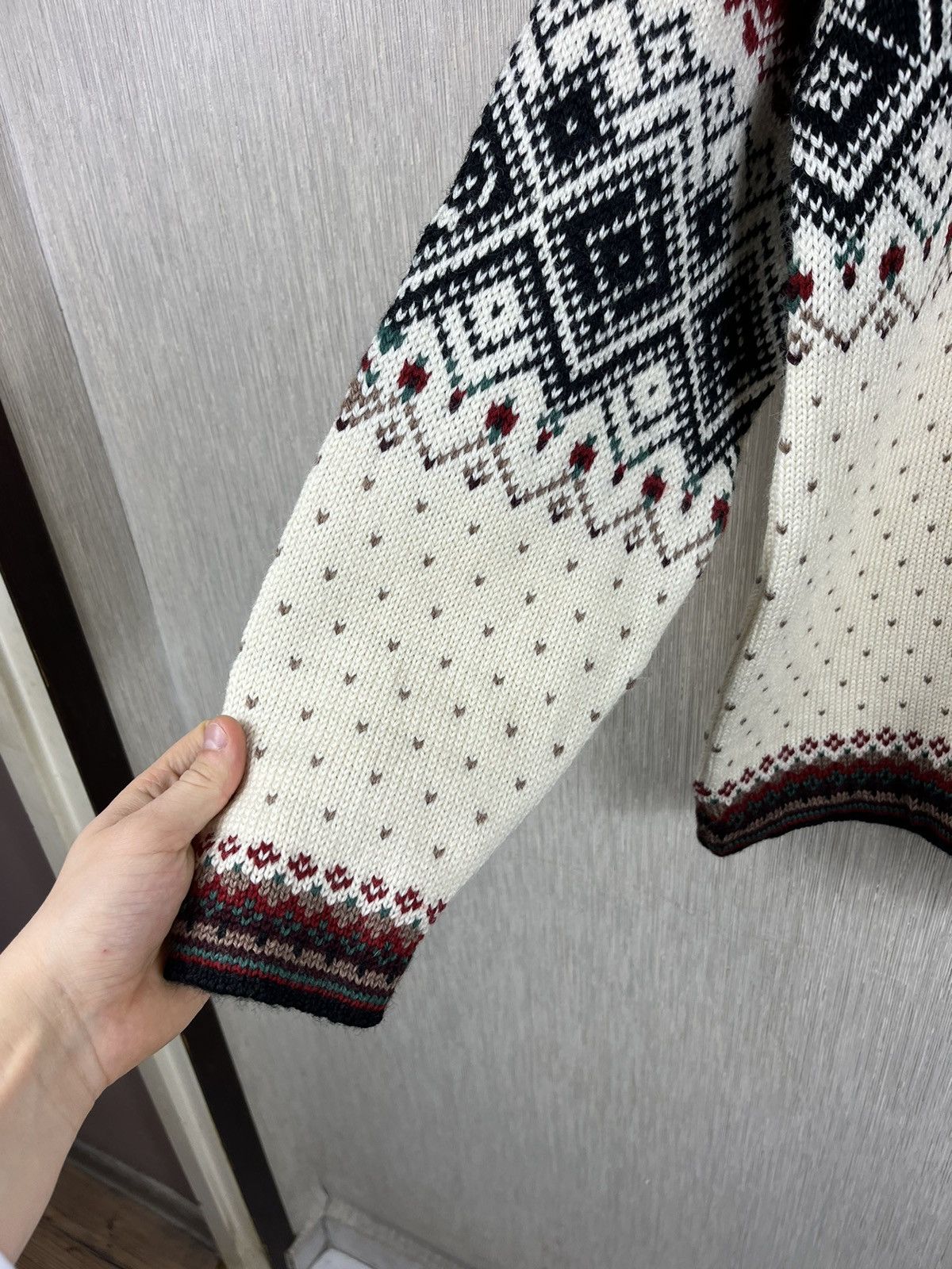 Dale Of Norway × Vintage Vintage Dale of Norway wool heavy patterned zip sweater knit Size US S / EU 44-46 / 1 - 9 Thumbnail