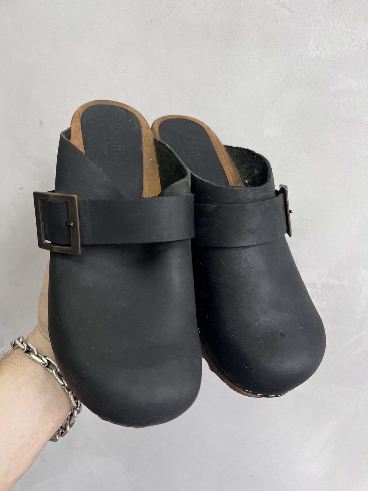 Other 90s LEATHER GLOGS boots avant garde platform guidi style Size US 8 / IT 38 - 4 Thumbnail