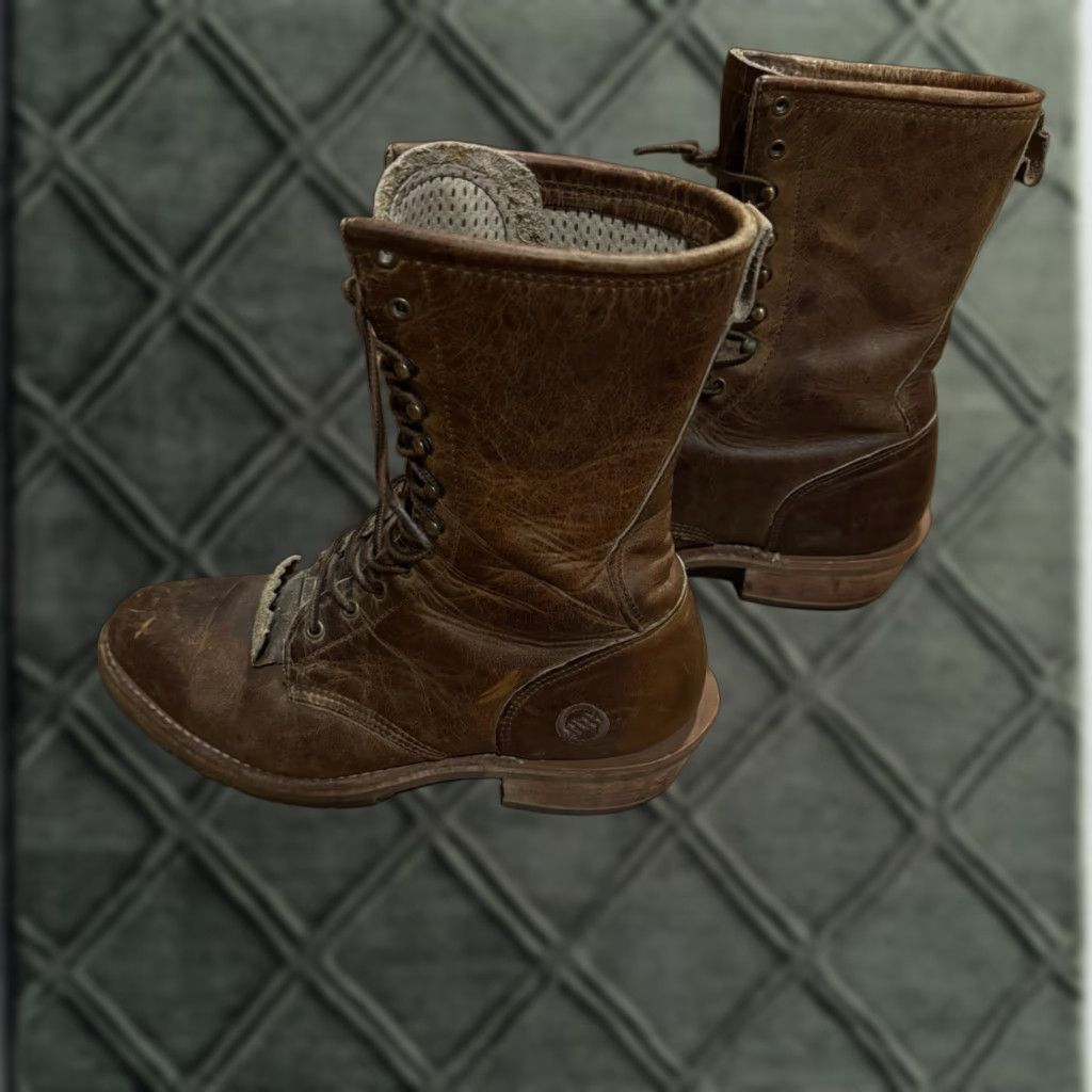 Vintage VINTAGE Double H Boots Mens 8.5 D Western Rodeo  display picture 1