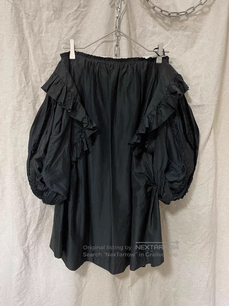 Other Comme Des Garcons size L Beaded satin half skirt Size 23" - 5 Thumbnail