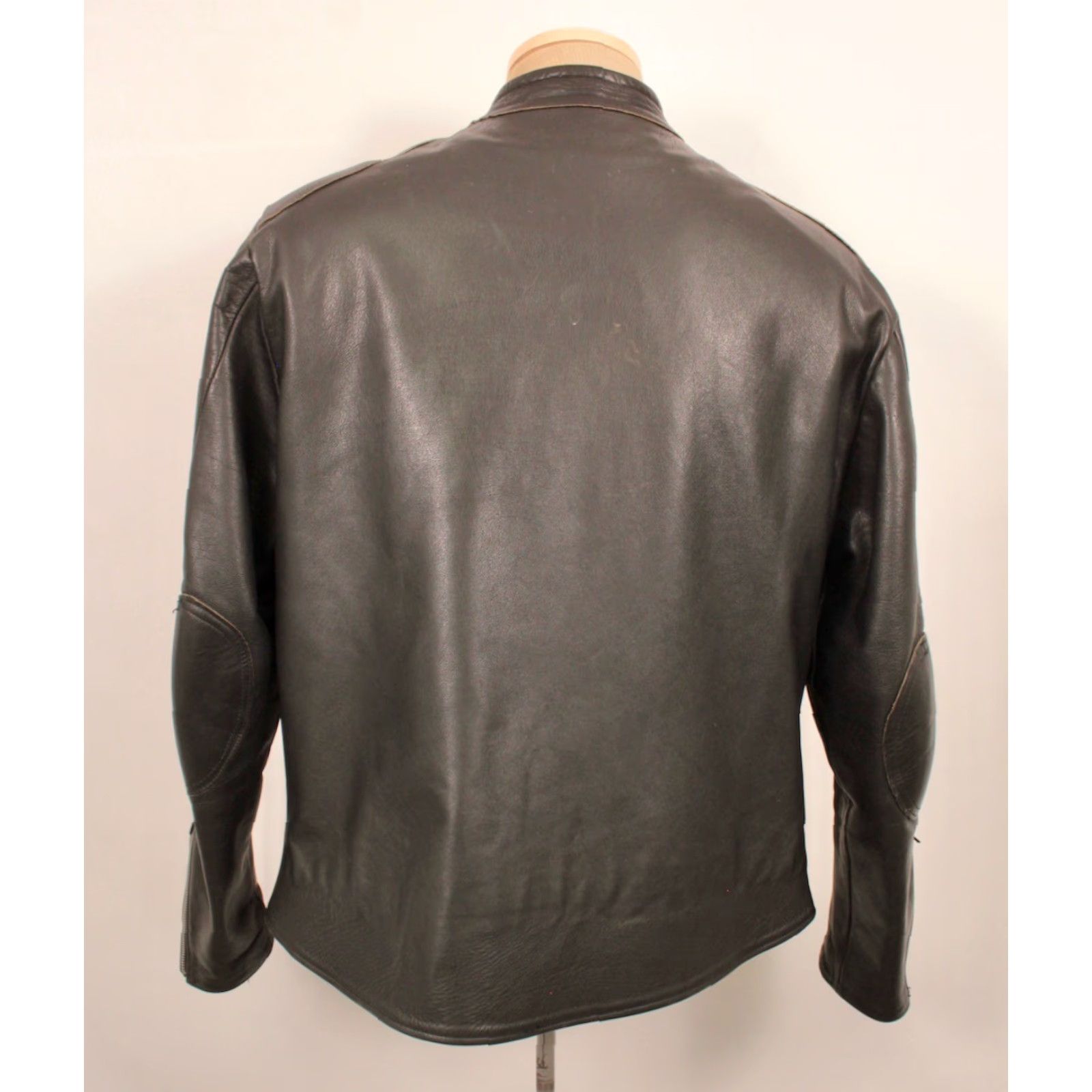 Vintage Eric Hodges Leather Racer Jacket Men's 90s Black M 1990s Motorcycle Vintage Mens Leather Jacket Size US M / EU 48-50 / 2 - 2 Thumbnail