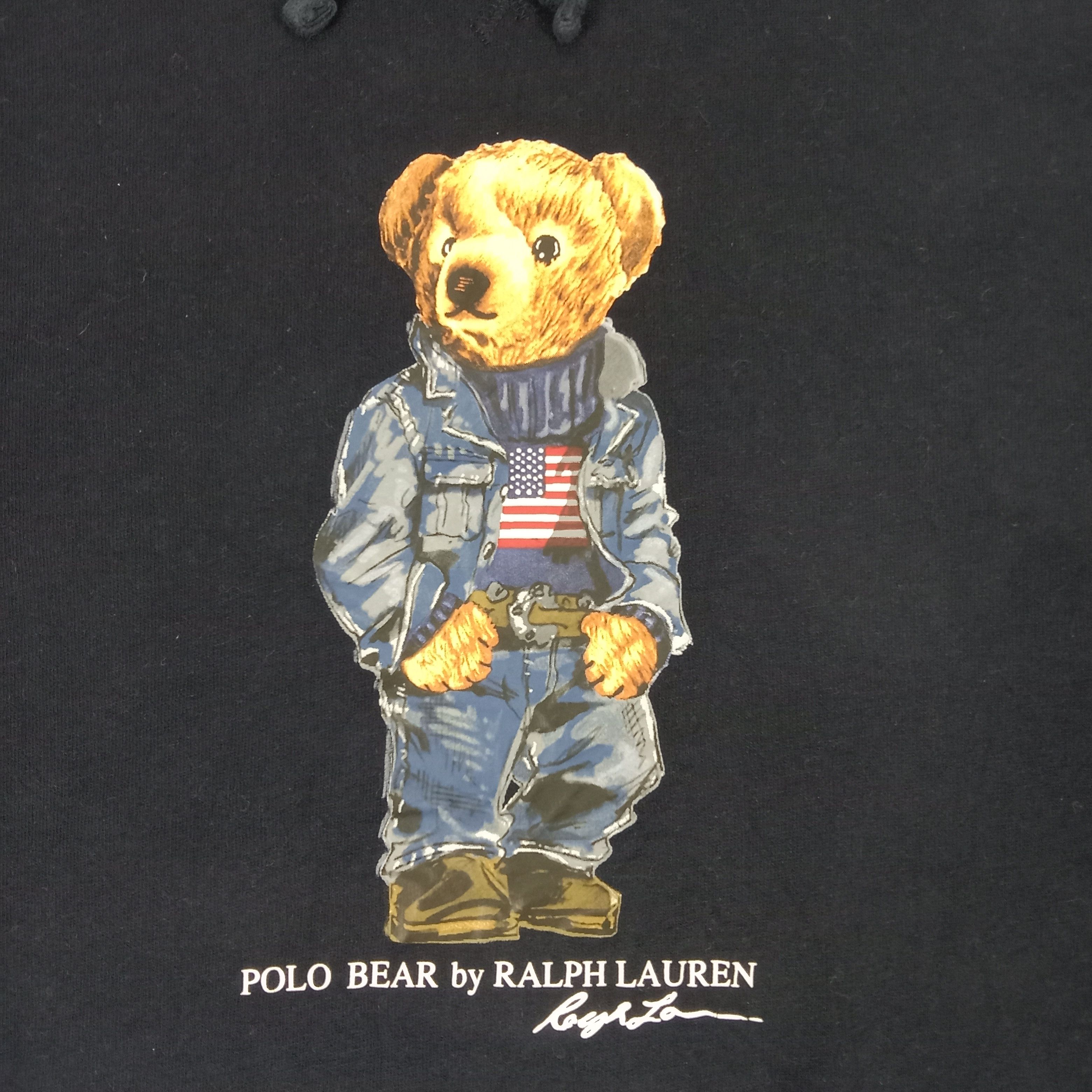 Polo Ralph Lauren × Vintage Polo Bear By Ralph Lauren Sweatshirt Hoodies Size US XXL / EU 58 / 5 - 2 Thumbnail