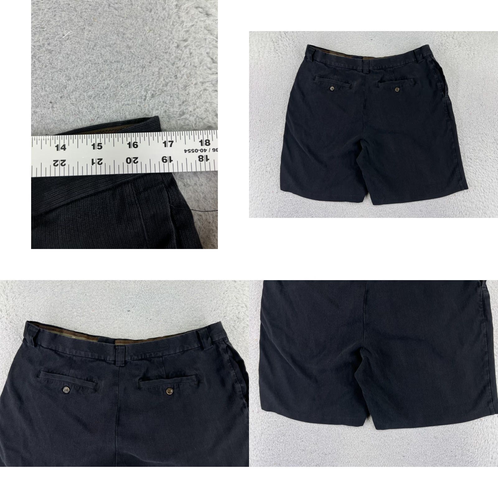 Tommy Bahama Tommy Bahama Shorts Men 38 Black Pleated Bermuda 100% Silk Golf Golfer Vacation Size US 38 / EU 54 - 9 Thumbnail