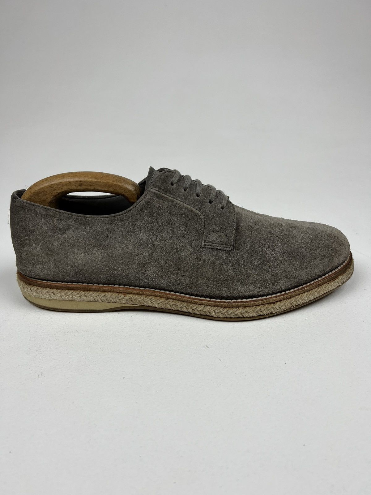 Prada PRADA Derby Suede Chukka Shoes Lace Up Vintage Beige Men’s Size US 9 / EU 42 - 6 Thumbnail