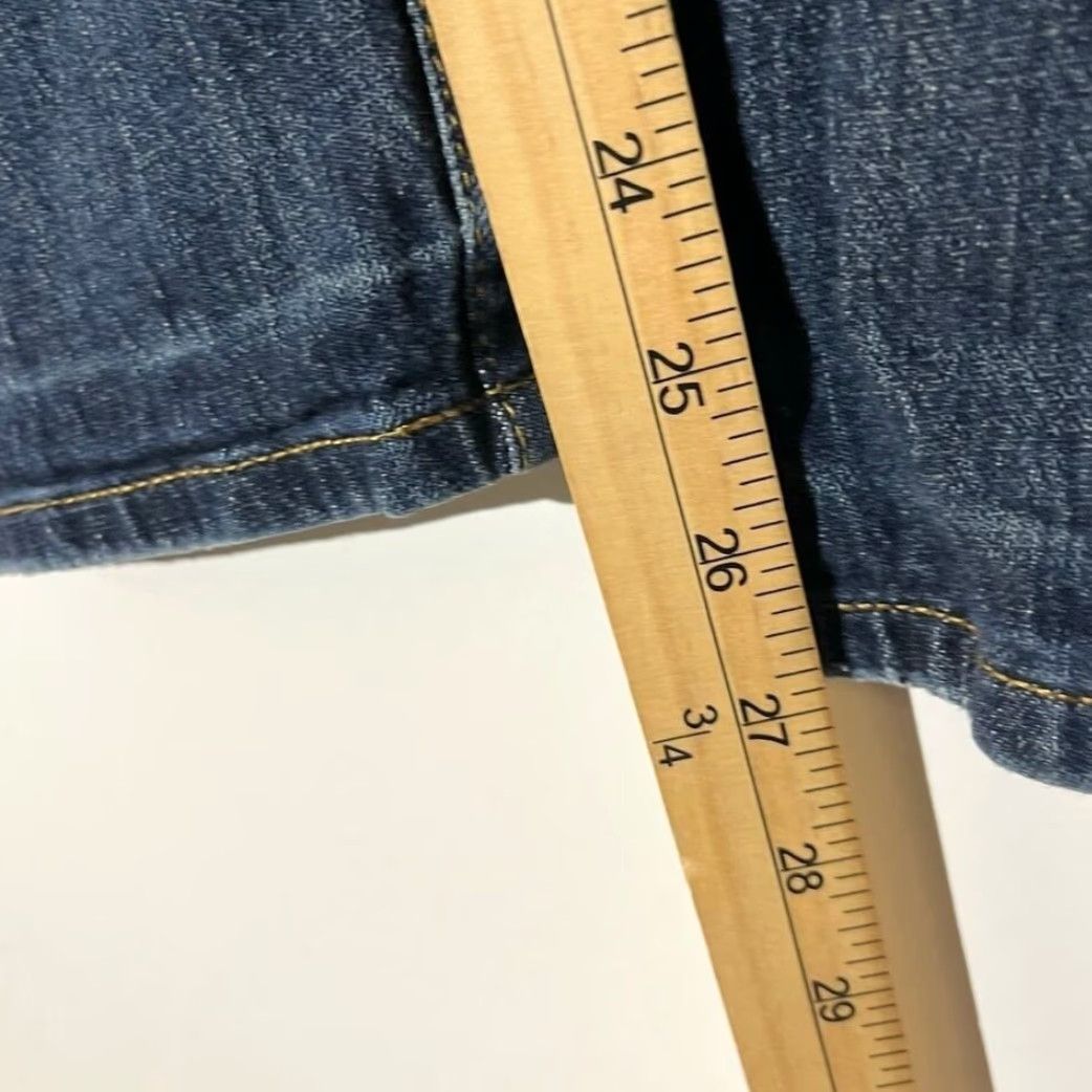 Anthropologie VINTAGE Anthropologie Pilcro Ankle Distressed Washed Dark Blue Denim Jeans Women Size 27 Size 27" / US 4 / IT 40 - 5 Thumbnail