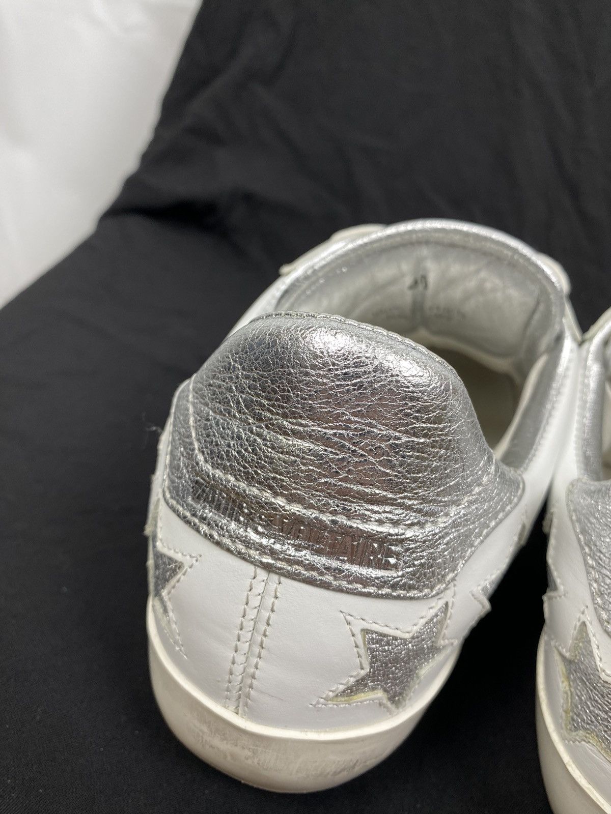 Zadig & Voltaire Zadig & Voltaire Fabric Used Leather Star Patch Sneakers 40 Size US 10 / IT 40 - 11 Thumbnail