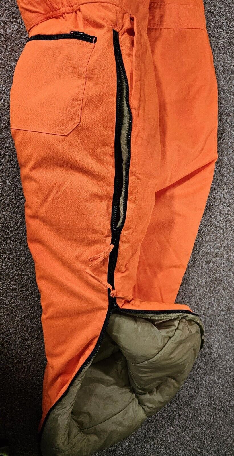 Designer Insulated Bib Overalls 3X Blaze Orange Hunt Mount'n Prairie Size ONE SIZE - 8 Thumbnail