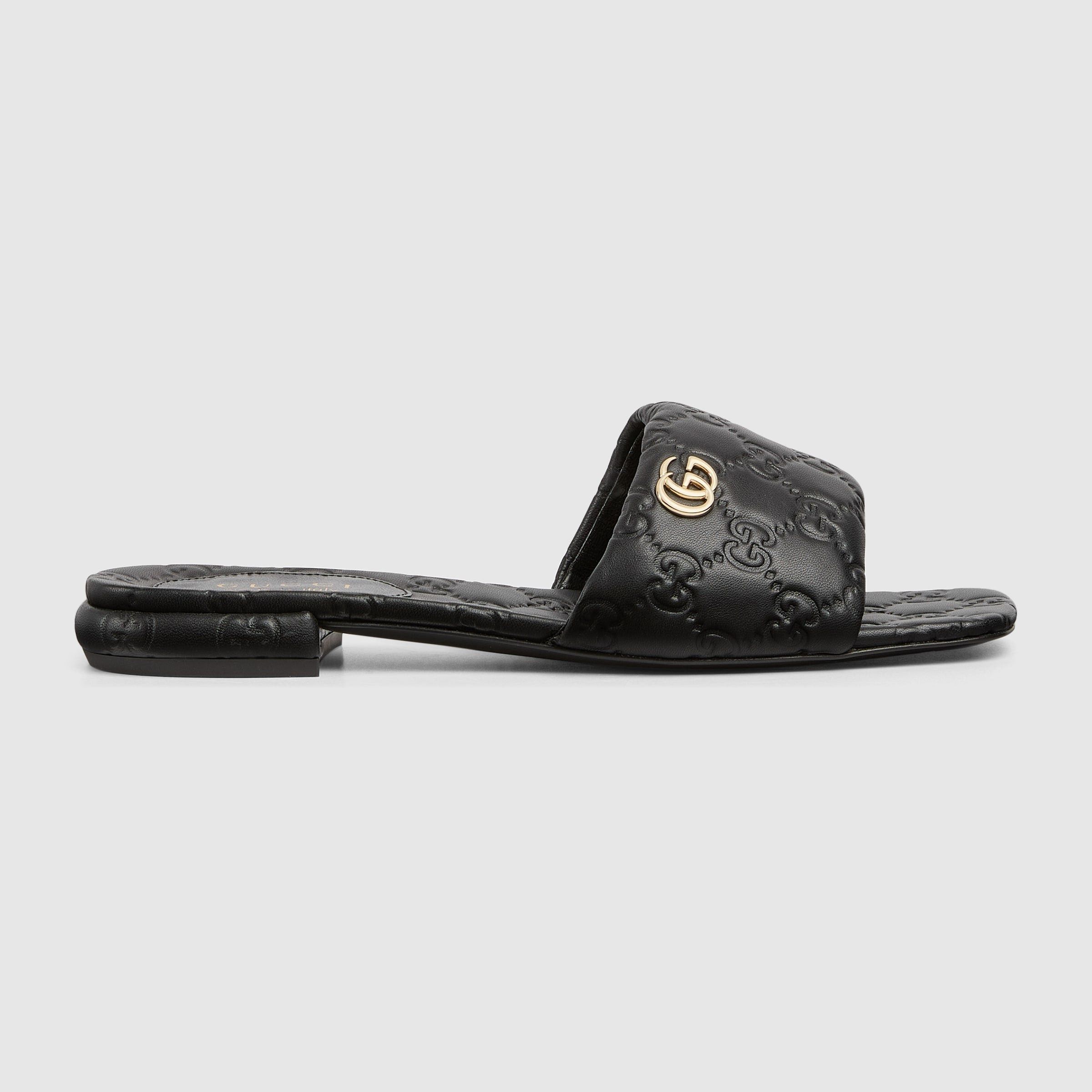 Gucci Double G Slide Sandals SIZE 37