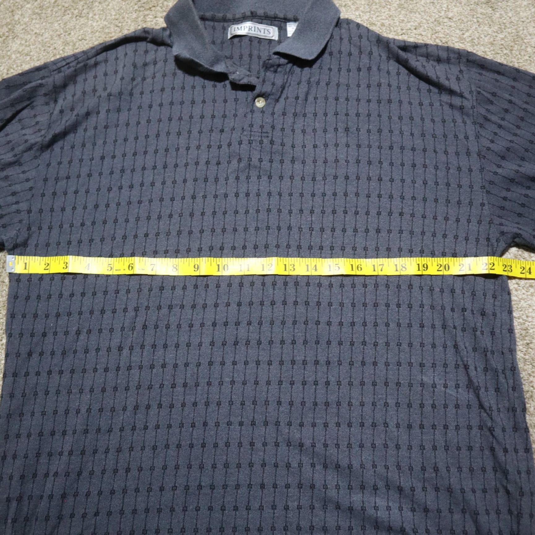 Vintage VINTAGE Imprints Polo Shirt Gray Adult XL (Extra Large) Golf Mens Polo Shirt Gr ay Imprints Mens XL Golf Shirt - 90s/2000s Theme Size US XL / EU 56 / 4 - 4 Thumbnail