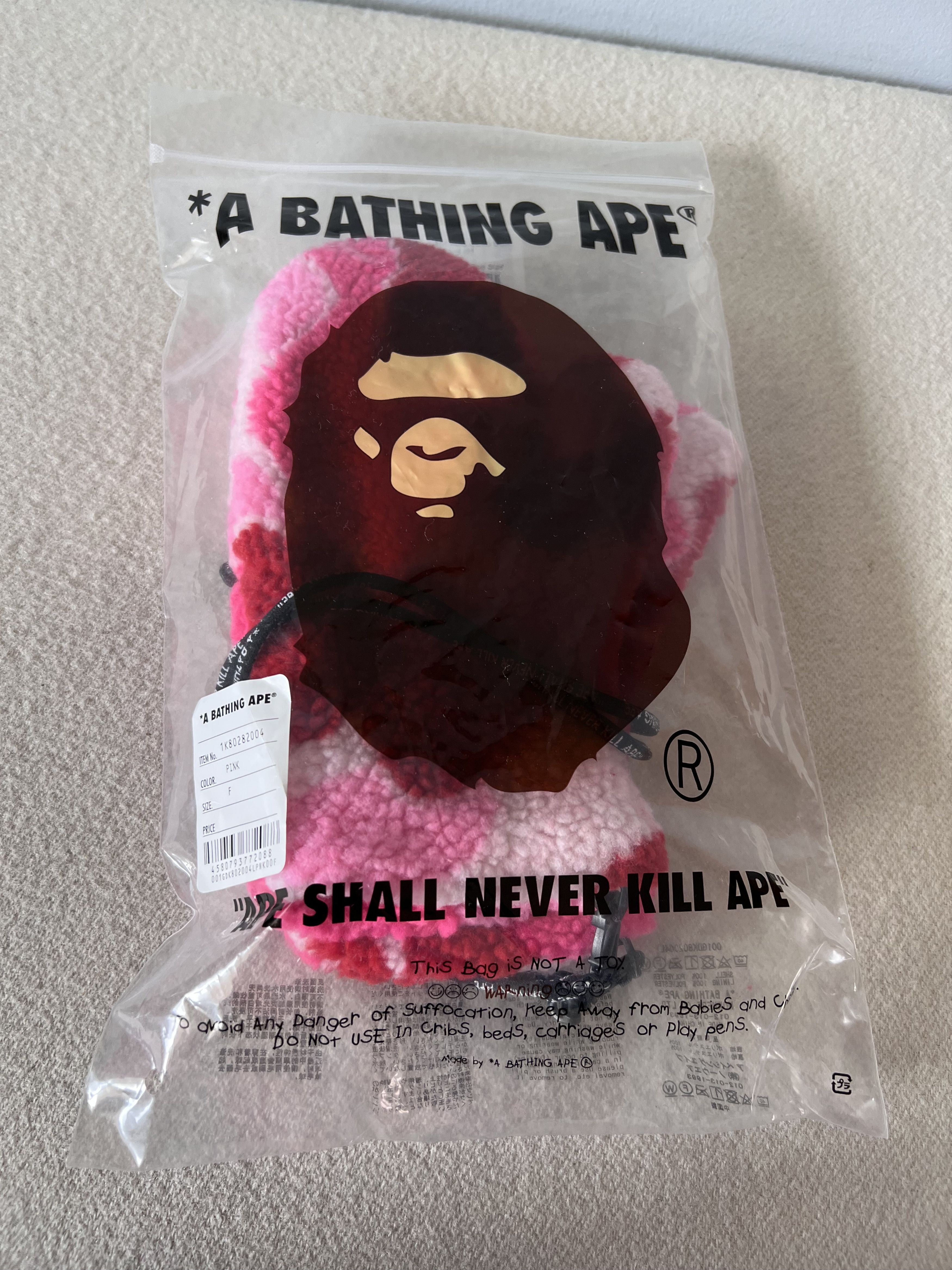 Bape Bape ABC BOA Mittens in Pink Size ONE SIZE - 5 Thumbnail