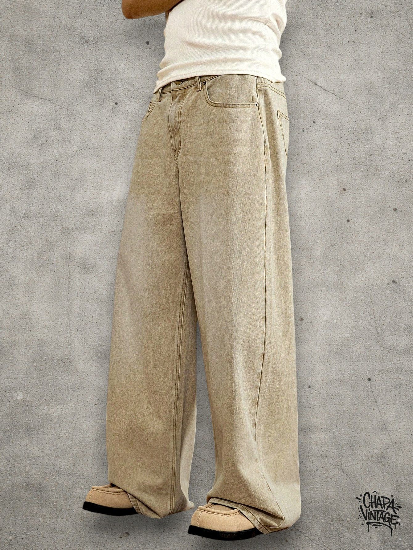 Vintage Washed straight leg jeans Size US 32 / EU 48 - 2 Thumbnail