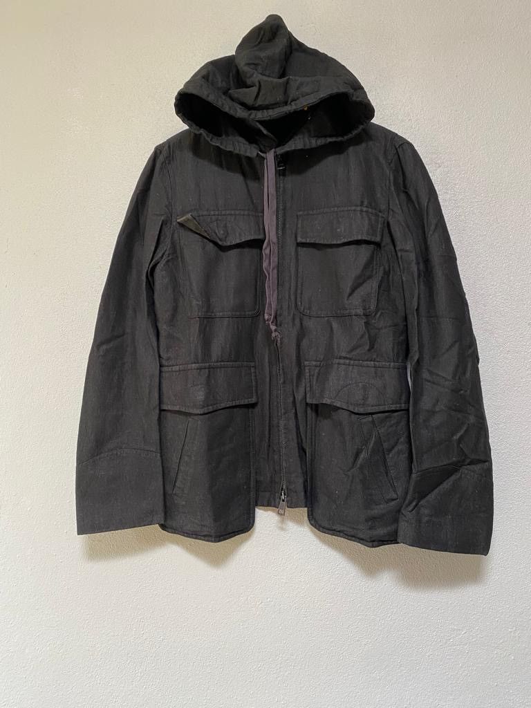 Ann Demeulemeester Ann Demeiulemister wool jacket with hoodie 