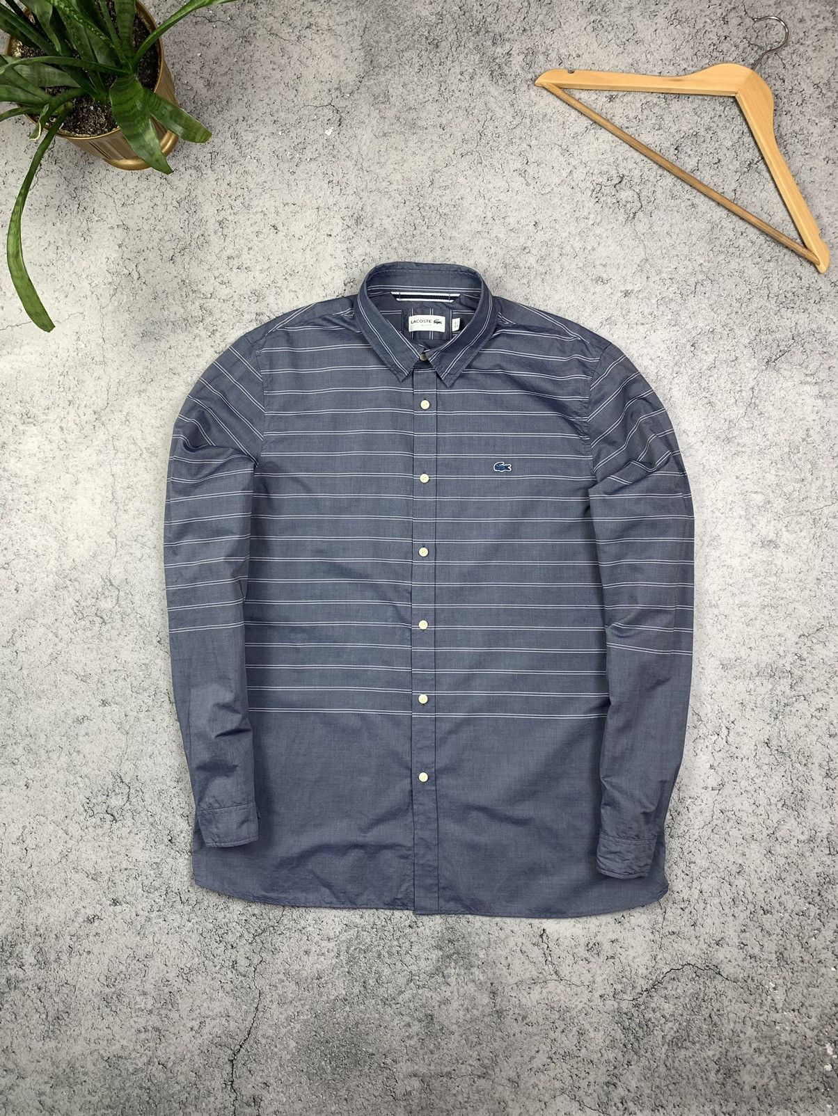 Lacoste Lacoste Long Sleeve Button Shirt Mens Slim Fit Size XL Size US XL / EU 56 / 4 - 1 Thumbnail