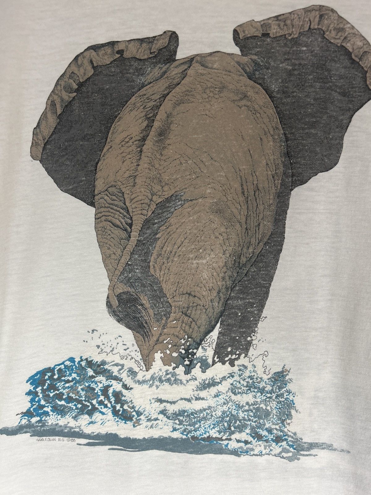 Vintage Vintage 1988 Elephant Canadian Wildlife Federation Tee Size US L / EU 52-54 / 3 - 5 Thumbnail