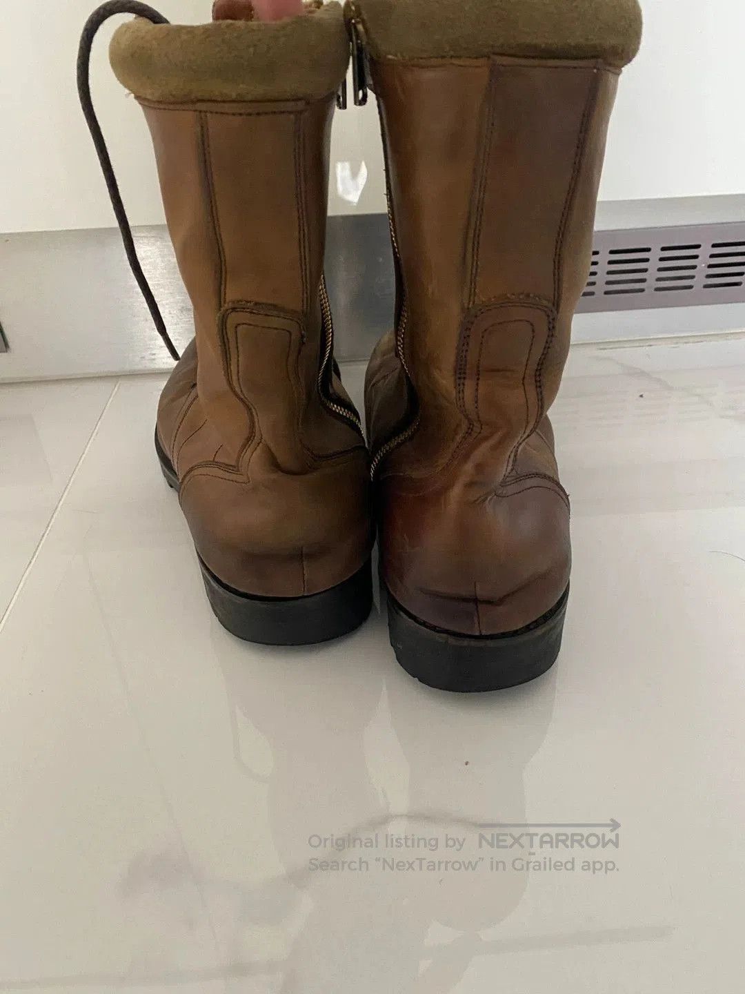 Number (N)ine Number (N)ine AW08 Leather Military Boots. Size US 9 / EU 42 - 4 Thumbnail