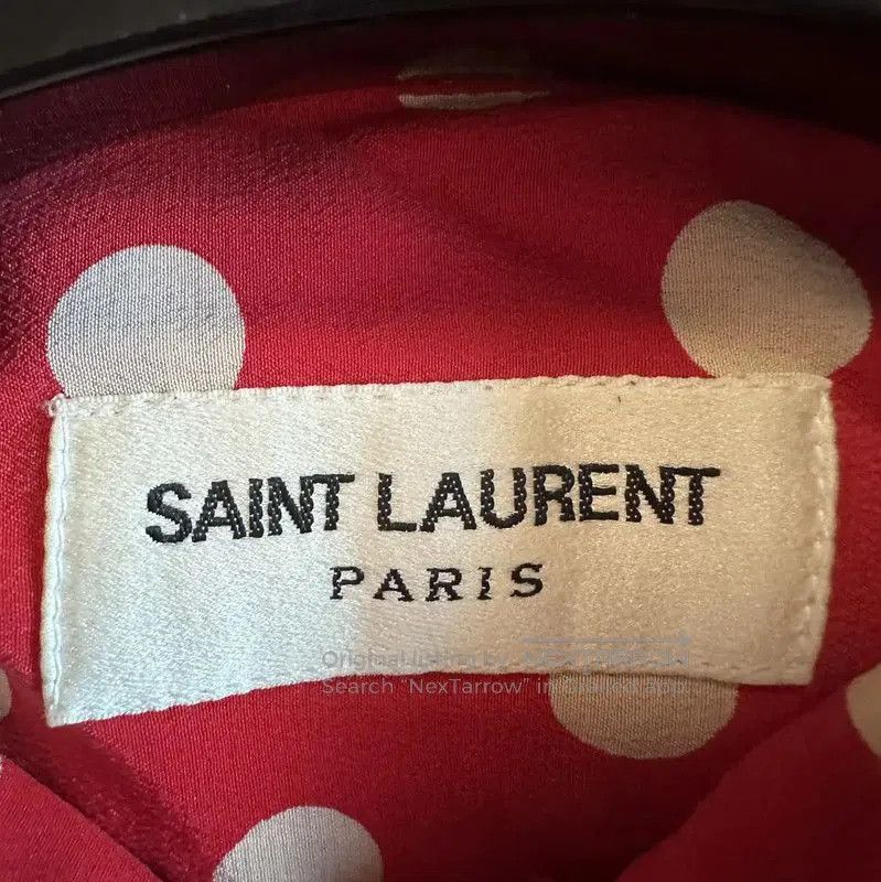 Yves Saint Laurent YSL Red Polka Dot Long Sleeve Shirt . Size S / US 4 / IT 40 - 7 Thumbnail