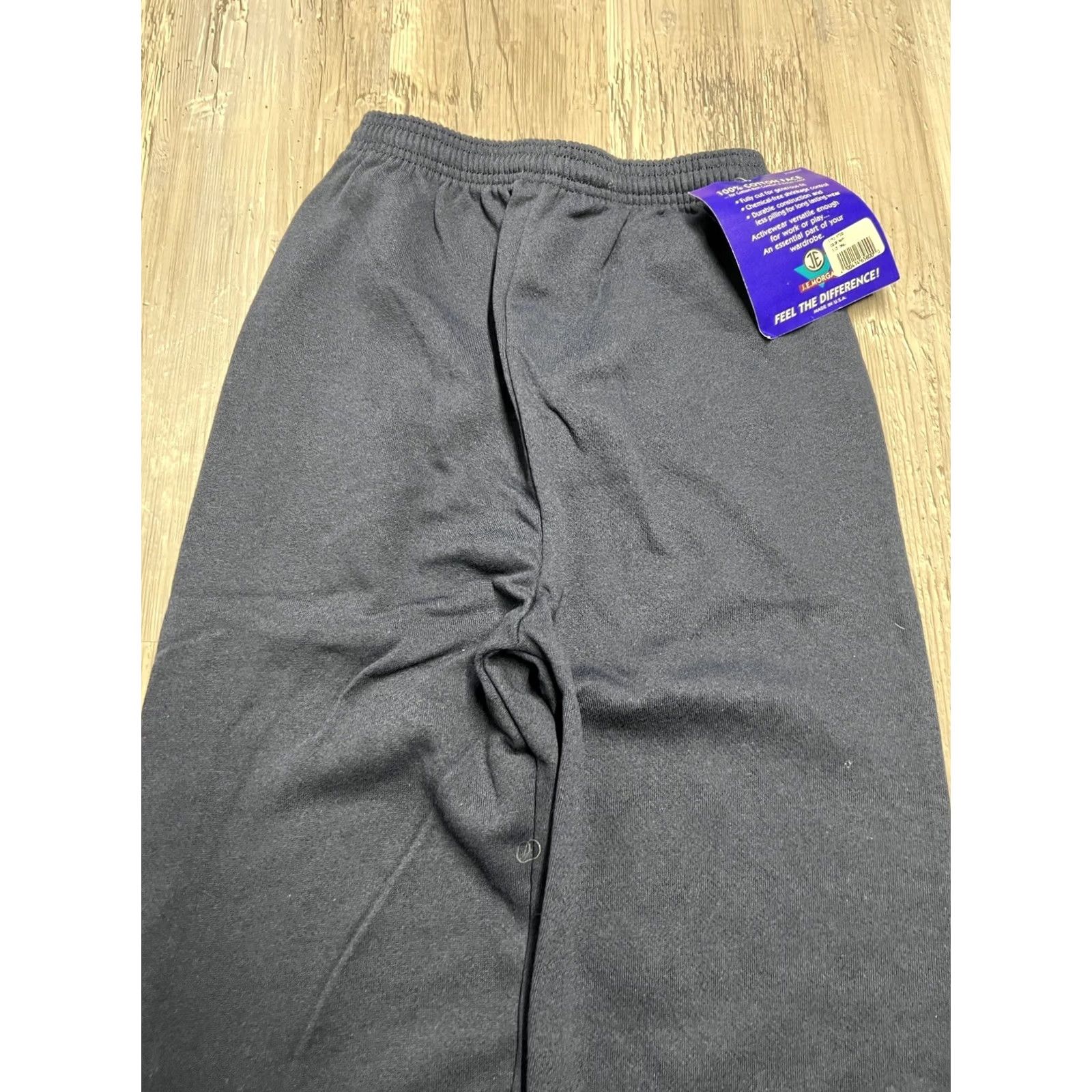 Vintage VINTAGE JE Morgan Sweatpants Navy Blue Mens S 90s Y2K Fleece Elastic Waist Pull On Relaxed Size US 30 / EU 46 - 4 Thumbnail