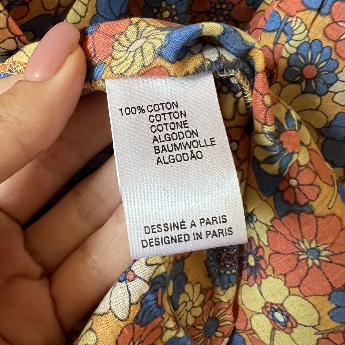 Antik Batik ANTIK BATIK Paolina floral-print cotton maxi dress size M CL Size M / US 6-8 / IT 42-44 - 4 Thumbnail
