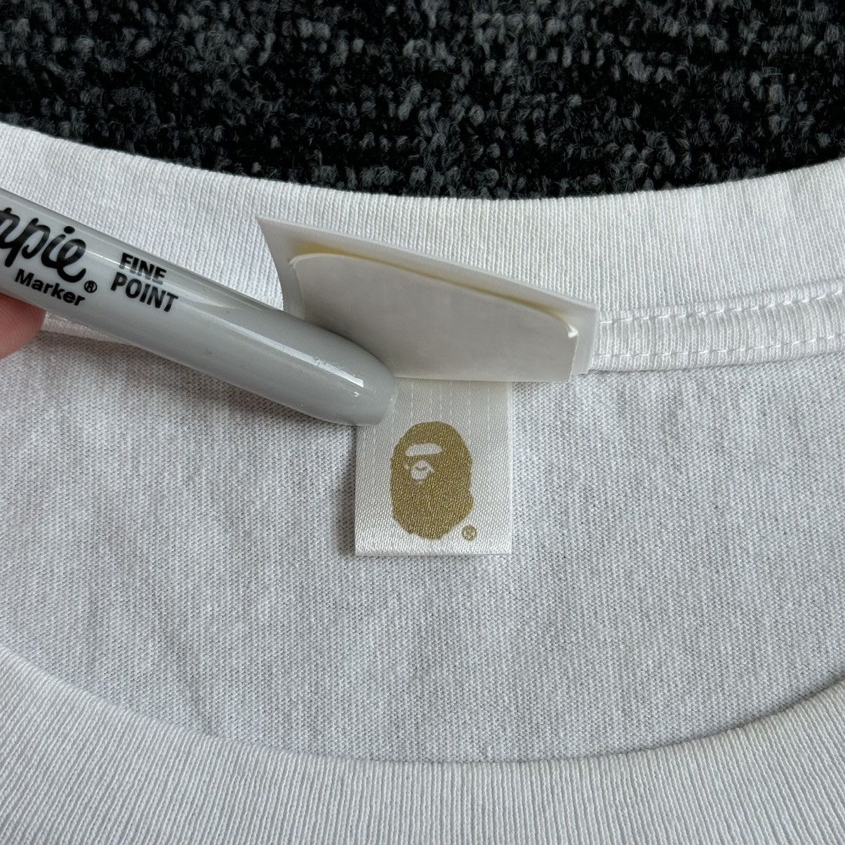 Bape Bape Sta ABC Milo Star Logo T-shirt White Size US XXL / EU 58 / 5 - 8 Thumbnail