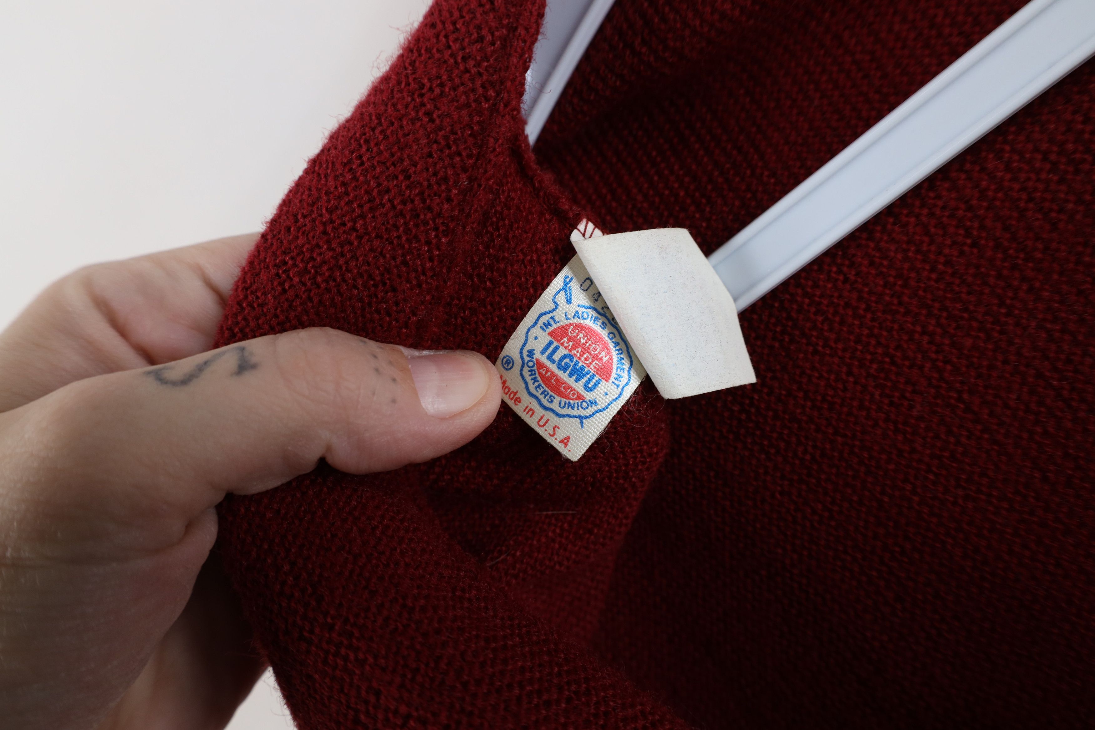 Vintage Vintage 70s Streetwear Knit Button Cardigan Sweater Red USA Size US XL / EU 56 / 4 - 10 Thumbnail