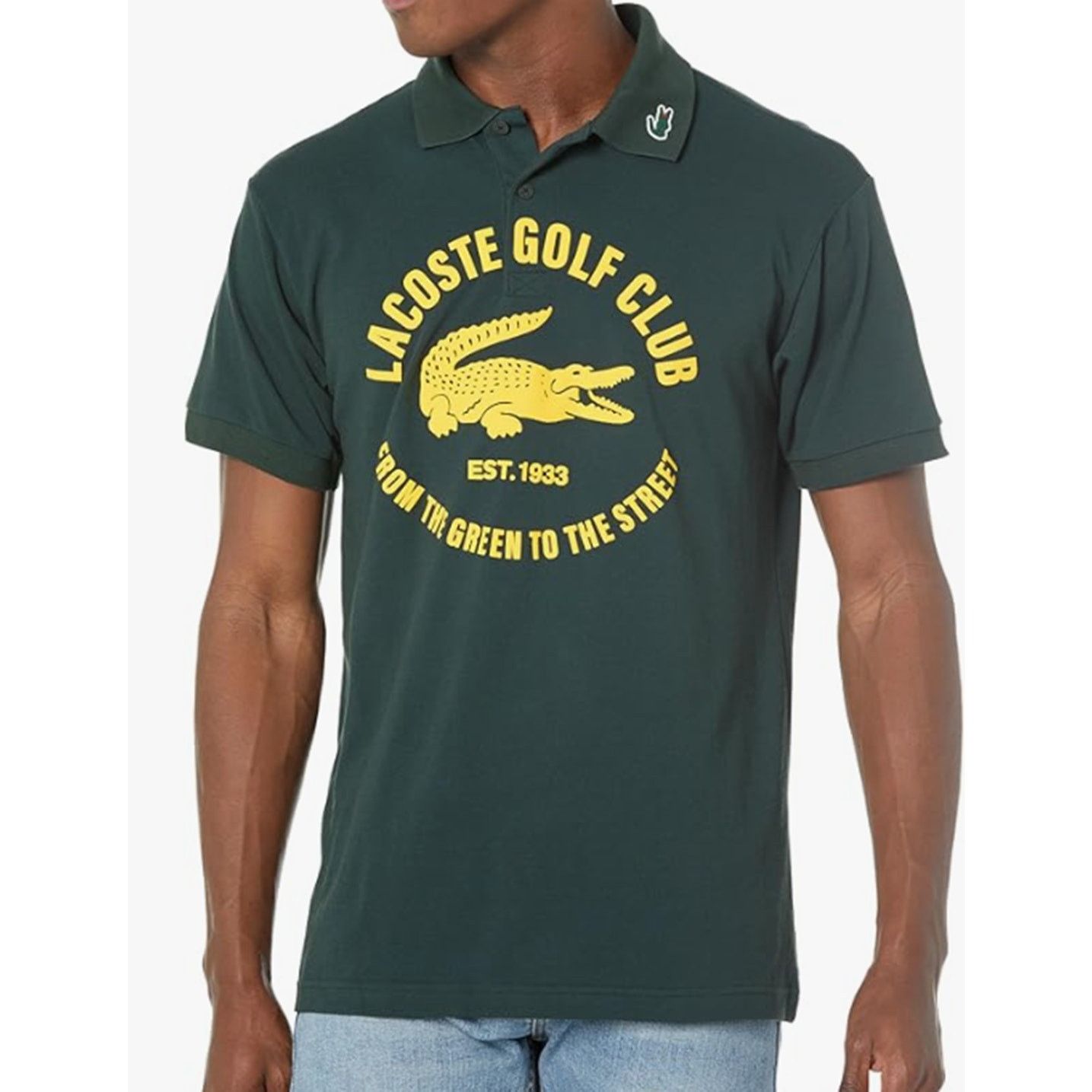 Lacoste Lacoste Men's Golf Club Graphic Polo Shirt Sinople XL Size US XL / EU 56 / 4 - 1 Thumbnail