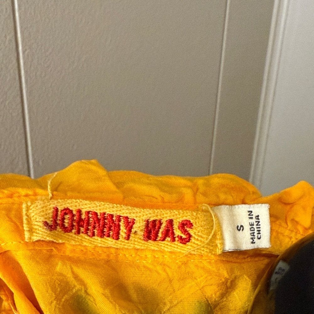 Johnny Was Johnny Was Women’s Small Yellow Floral Embroidered Blouse Size S / US 4 / IT 40 - 2 Thumbnail