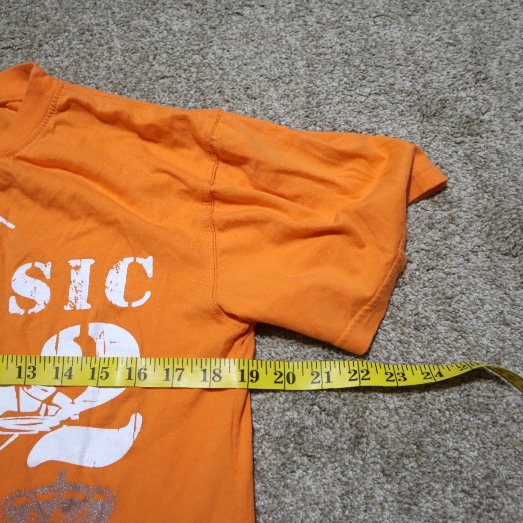 Beverly Hills Polo Club Beverly Hills Polo Club Shirt Mens Orange T-Shirt Crew Neck L Large Color: Orange Embroidered Heathered Cotton Blend Casual Tee Size US L / EU 52-54 / 3 - 4 Thumbnail