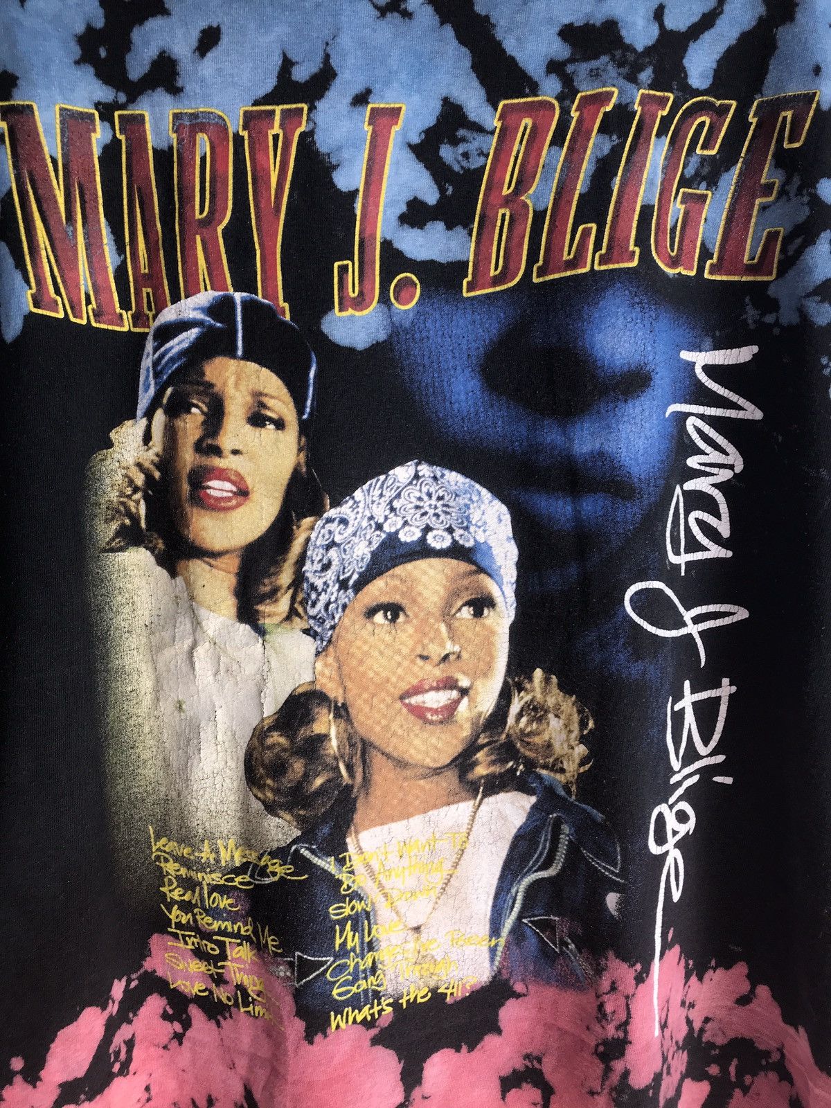 Rap Tees Mary J. Blige tie-dye shirt Size US XL / EU 56 / 4 - 2 Thumbnail