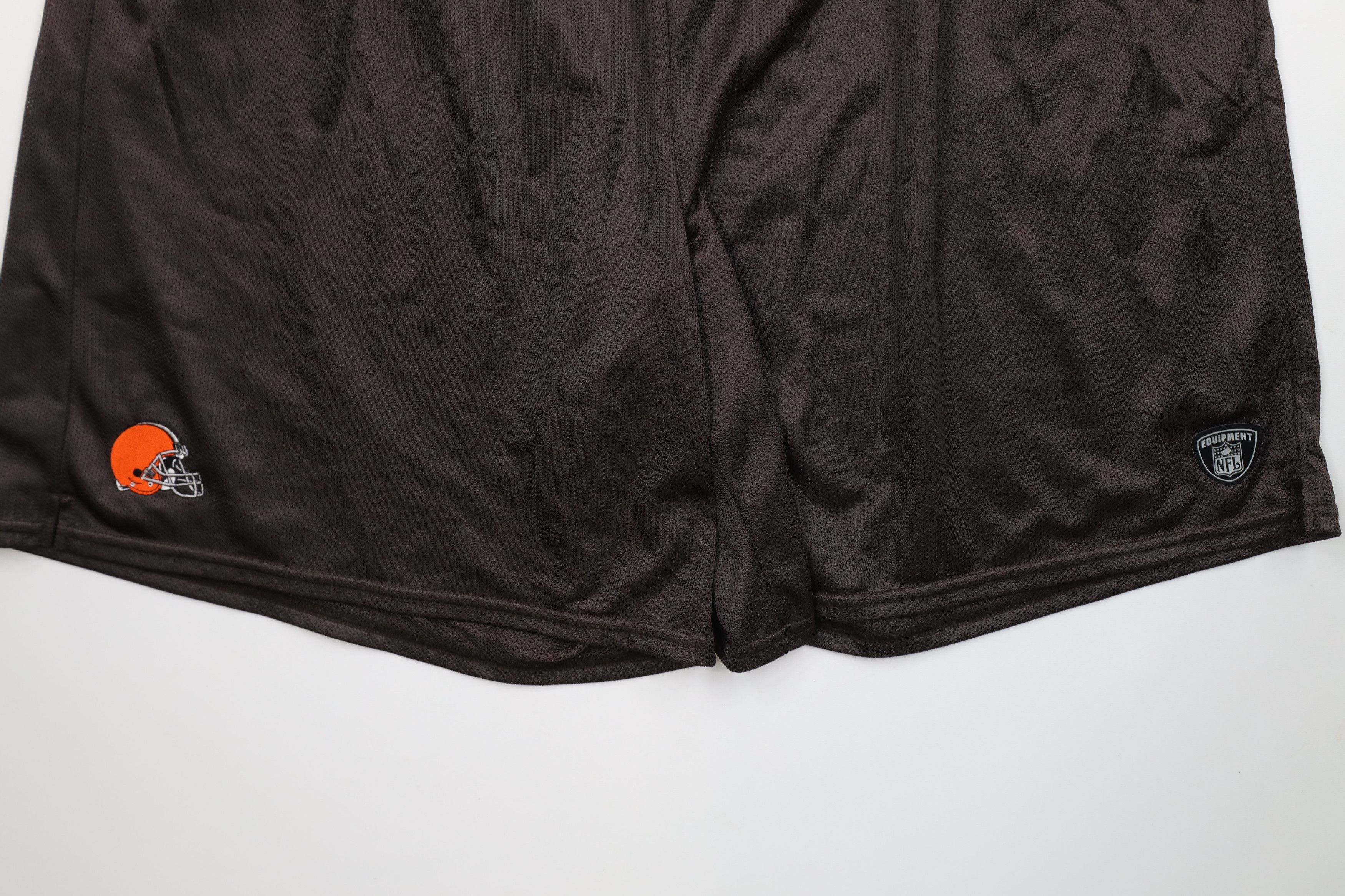Reebok Vintage Reebok Cleveland Browns Football Mesh Shorts Brown Size US 42 / EU 58 - 4 Thumbnail
