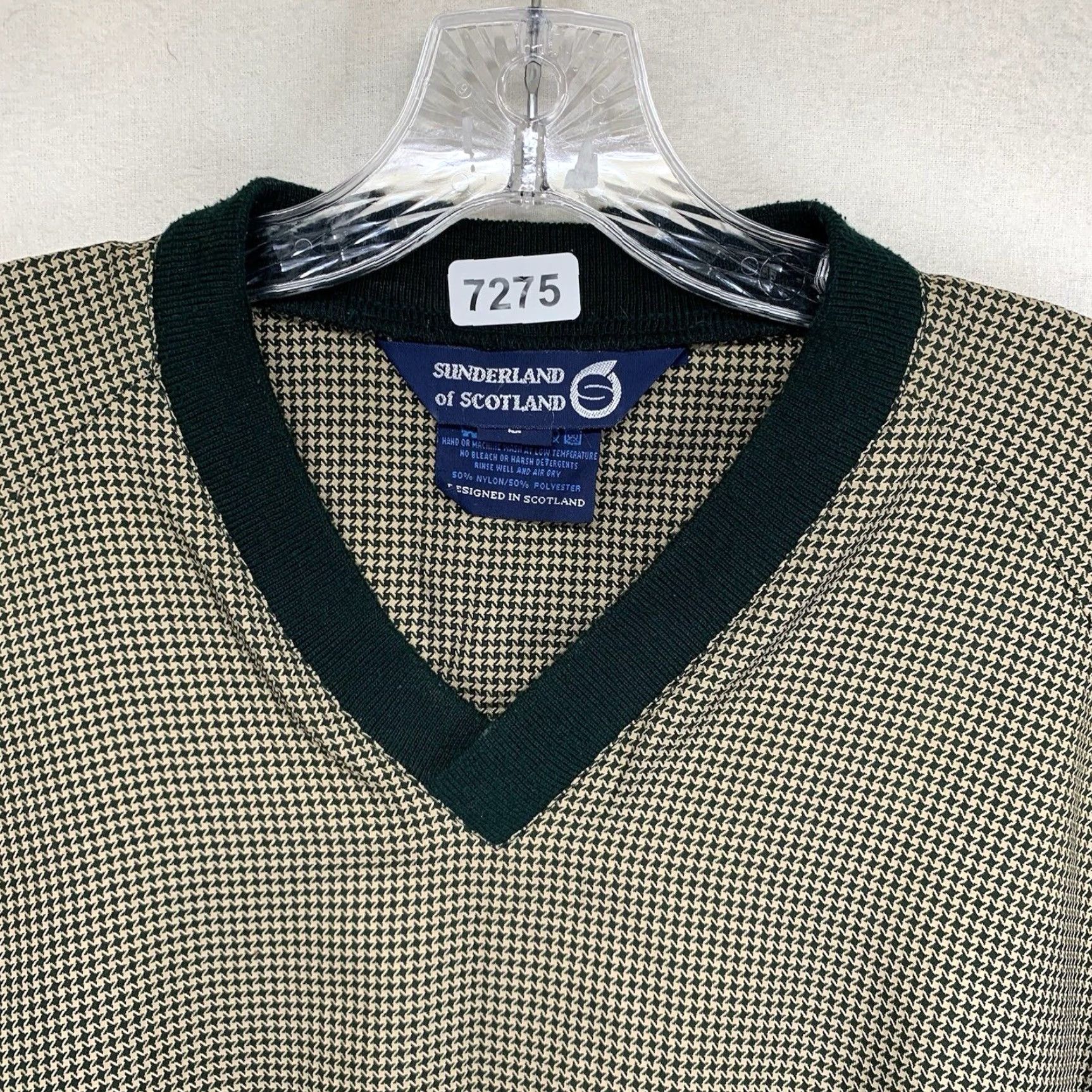 Vintage Sunderland Of Scotland Jacket Notre Dame Geometric Gold Pullover Light Weight All Seasons Wind-Resistant Embroidered Logo Large Mens Shirt? Size US L / EU 52-54 / 3 - 5 Thumbnail