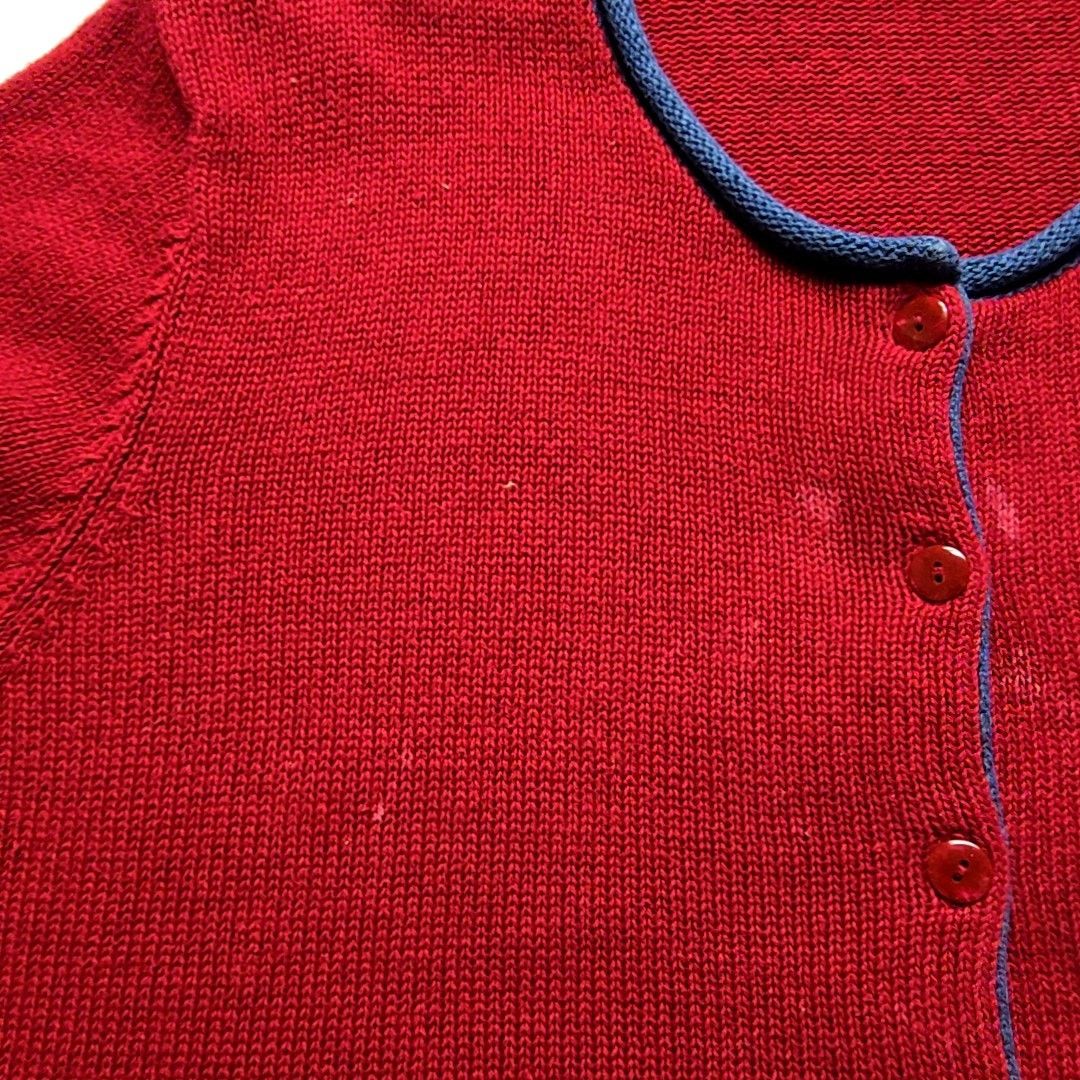 Vintage Vintage C.J. Banks Christmas Cardigan Western Santa Red 2X Size L / US 10 / IT 46 - 5 Thumbnail