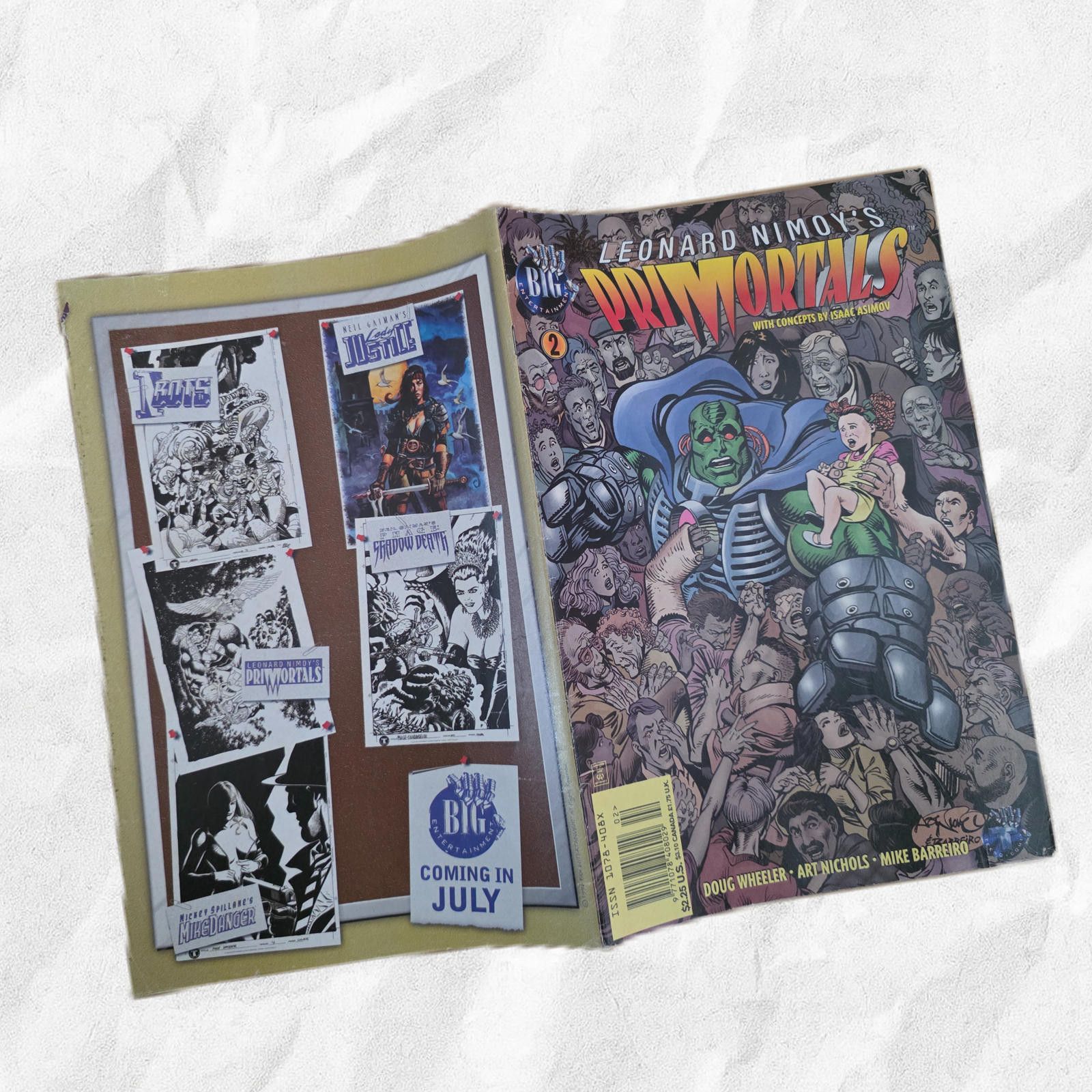 Other Leonard Nimoy’s Primortals Vol 2 #2 1996 Sci‑Fi Comic (C) Size ONE SIZE - 3 Thumbnail