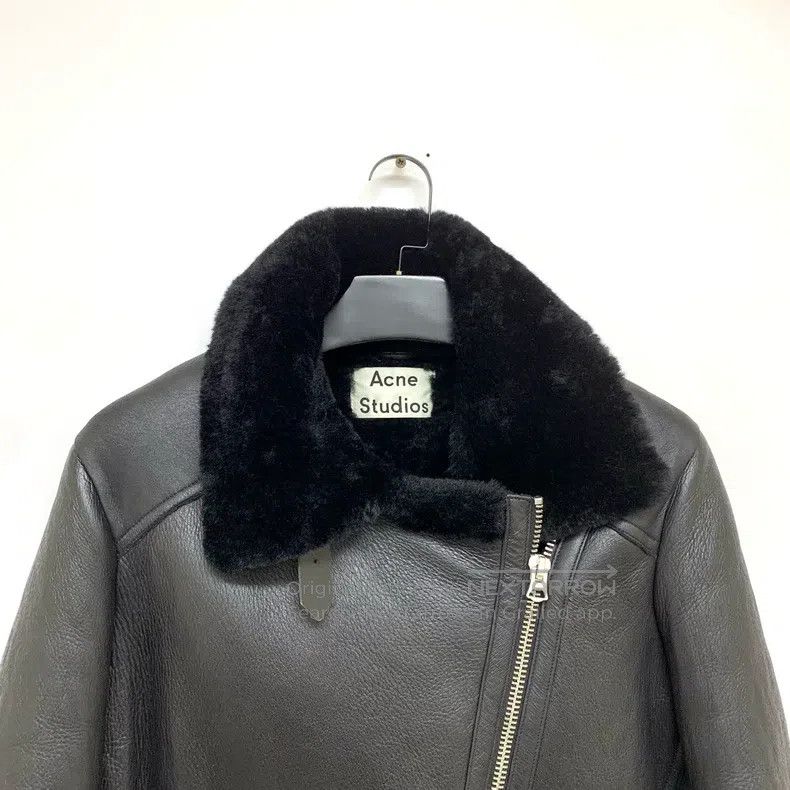 Acne Studios Acne Studios Leather and Fur Biker Jacket Size XXS / US 00 / IT 34 - 5 Thumbnail