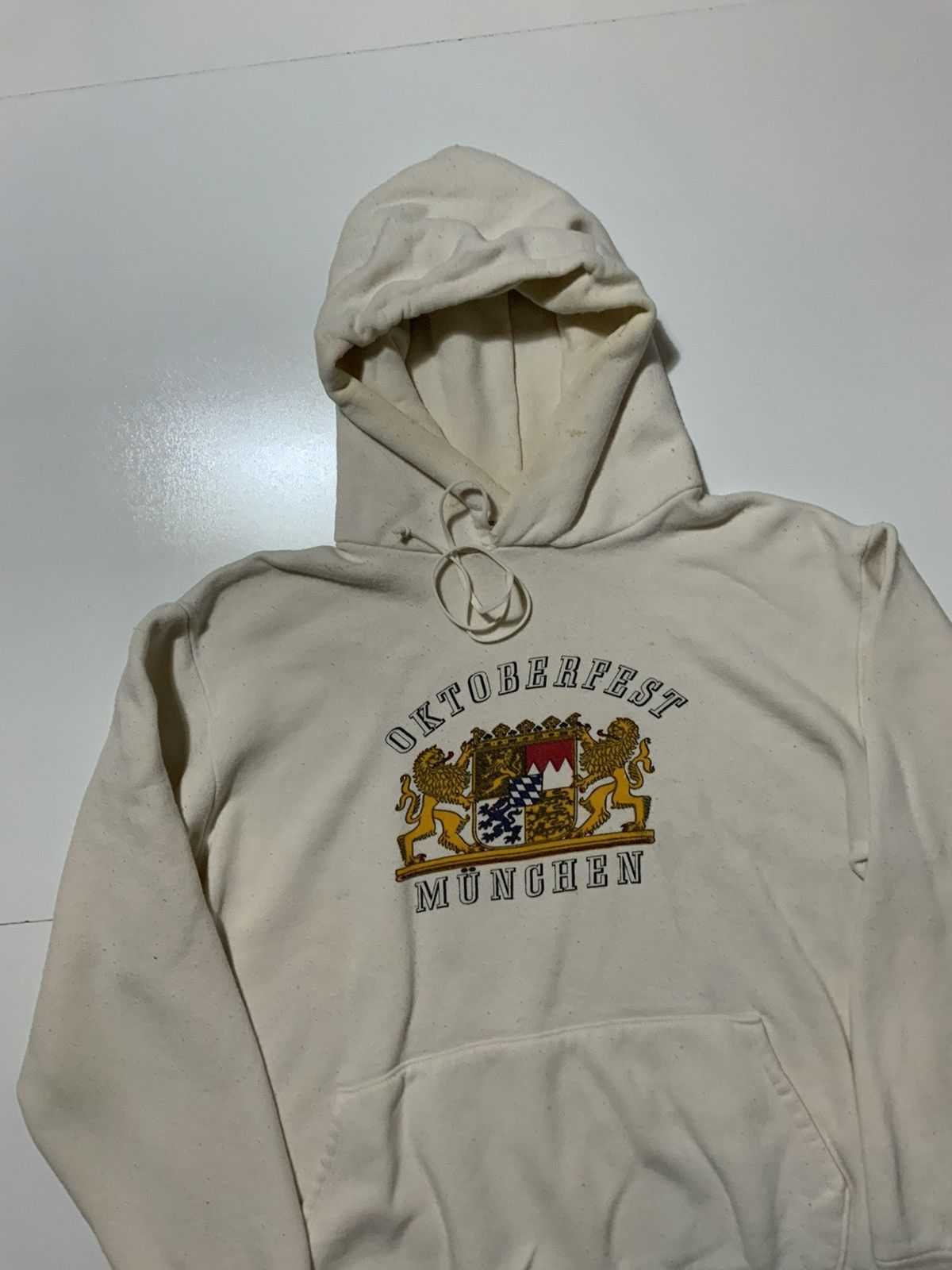 Vintage 80s Oktoberfest Muchen Bavarian Lion Crest Pullover Hoodie Size US M / EU 48-50 / 2 - 3 Thumbnail