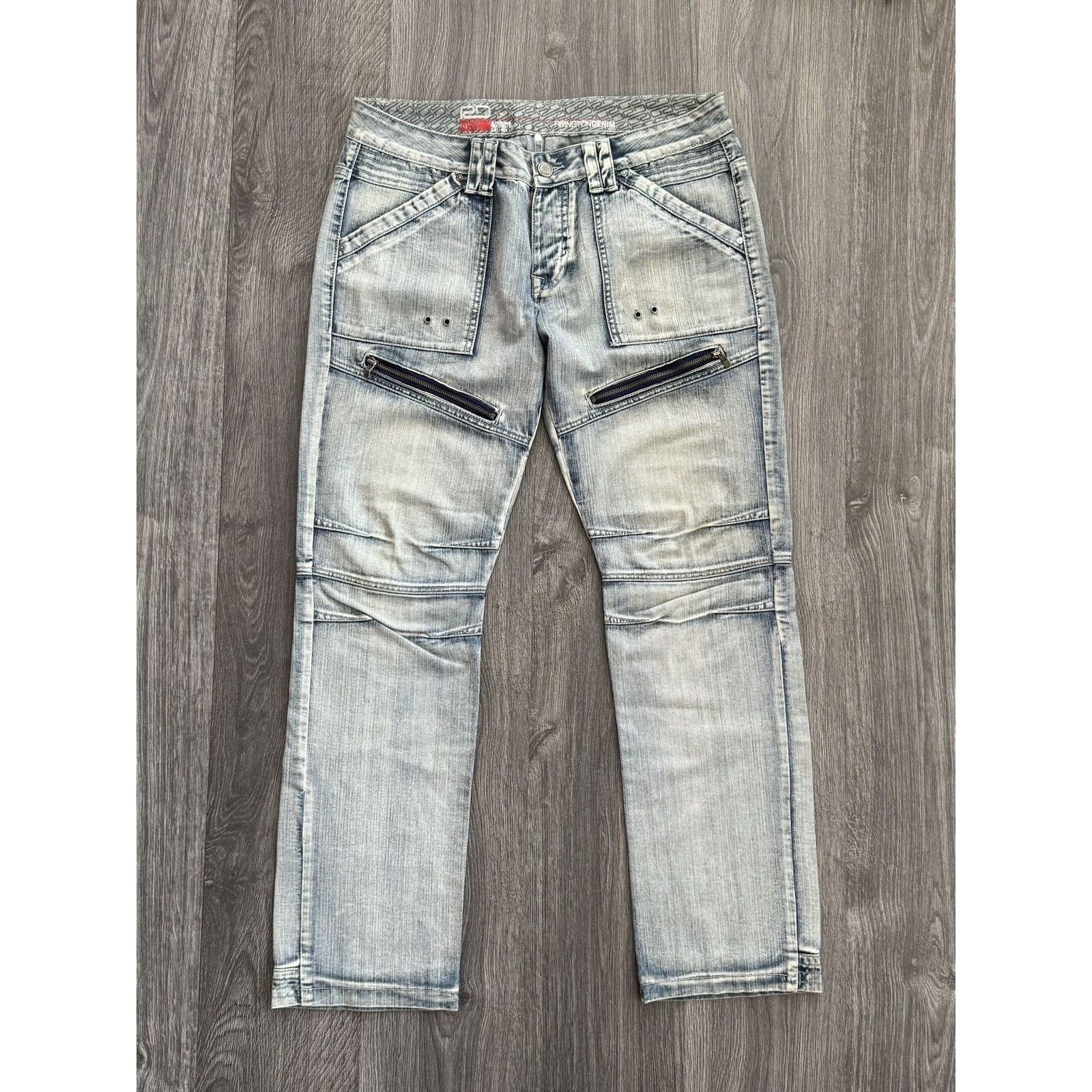 Japanese Brand Y2K Vintage Japanese Washed Zip Jeans Size US 34 / EU 50 - 1 Thumbnail