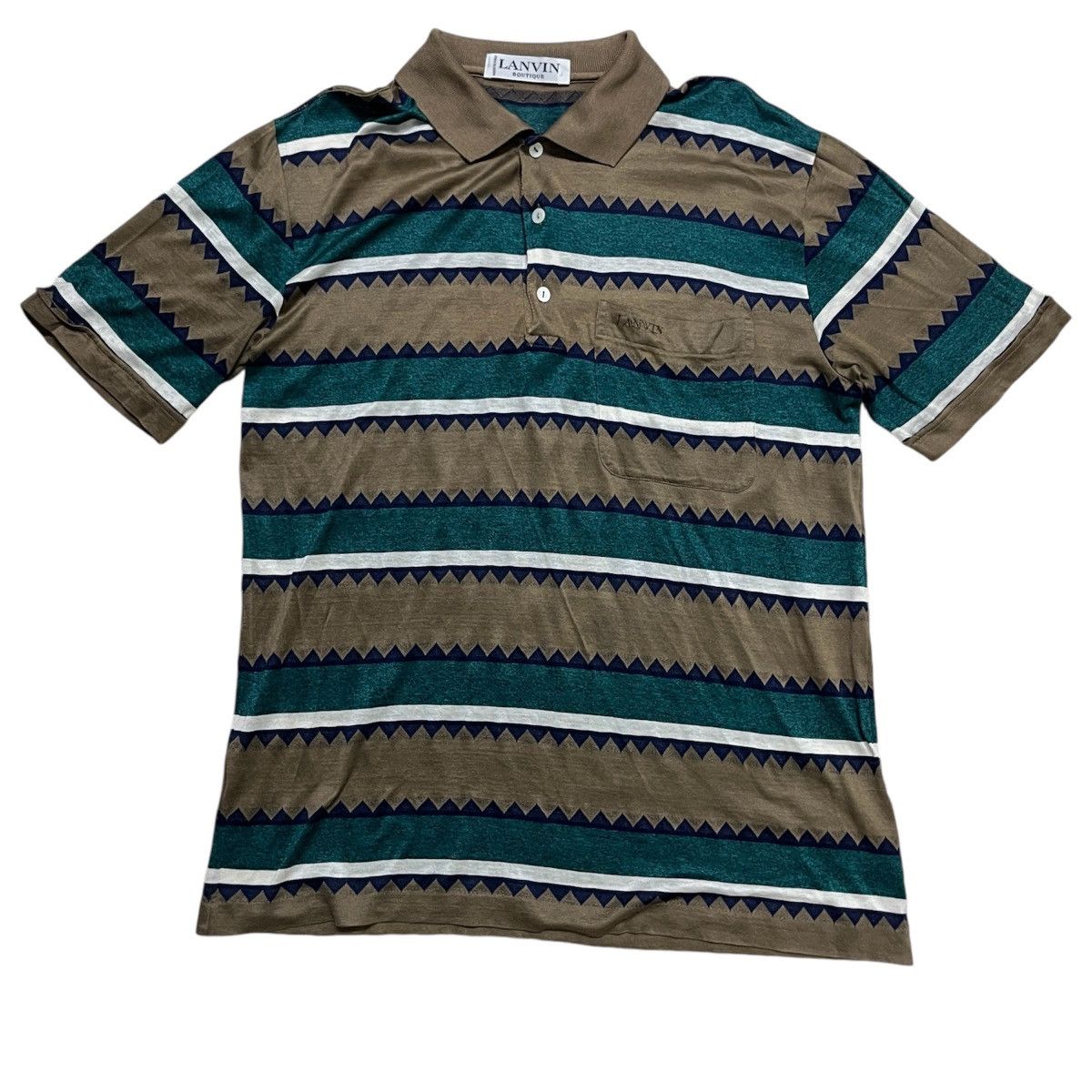 Lanvin × Vintage Vintage Rare Lanvin Paris Polo Shirt Size US S / EU 44-46 / 1 - 1 Thumbnail