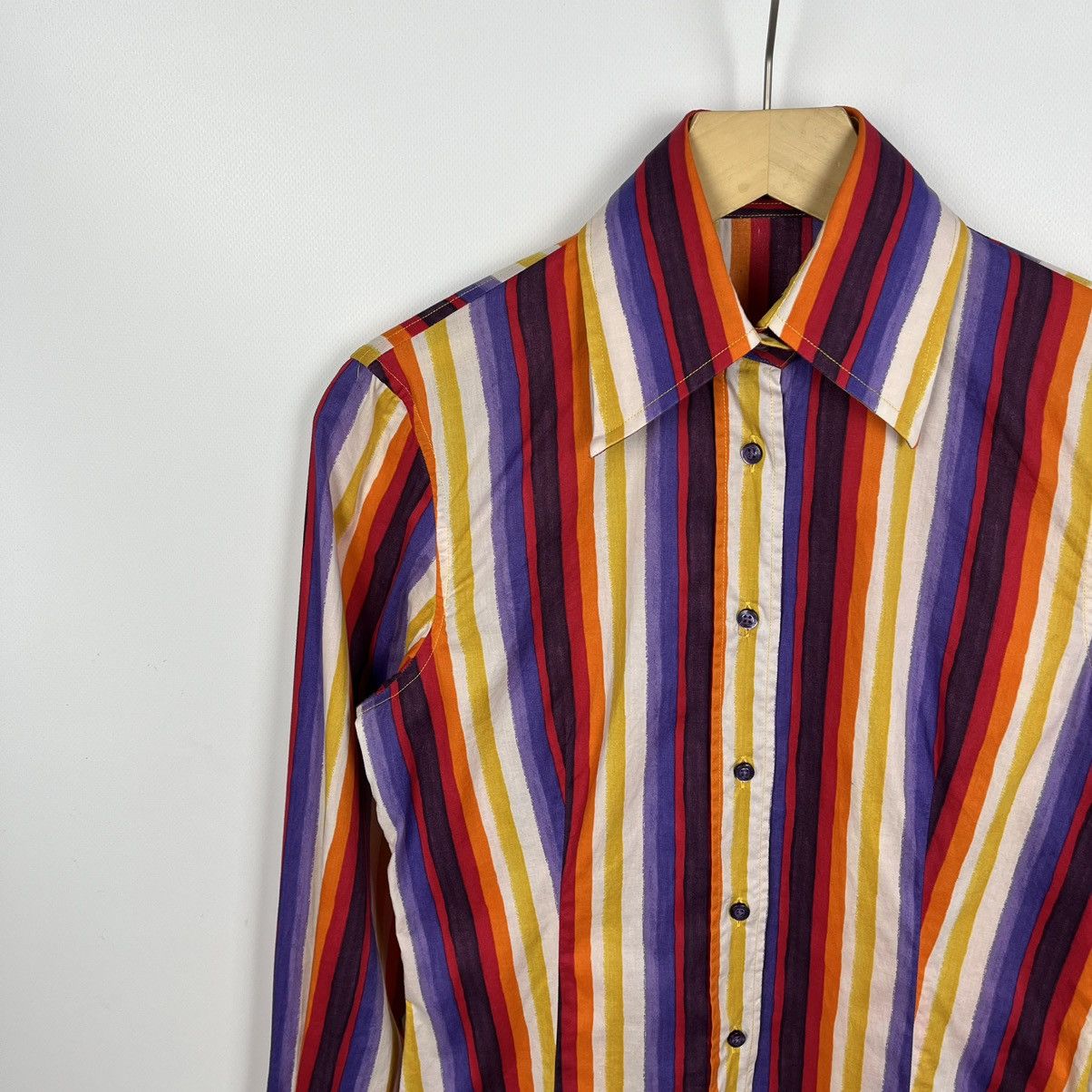 Etro Ladies Etro Milano stripped long sleeve button up Shirt Size XS / US 0-2 / IT 36-38 - 5 Thumbnail