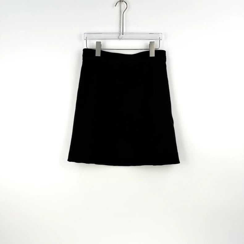 Louis Vuitton Louis Vuitton Black wool double-zip skirt 2505-Nextarrow Size 35" - 4 Thumbnail