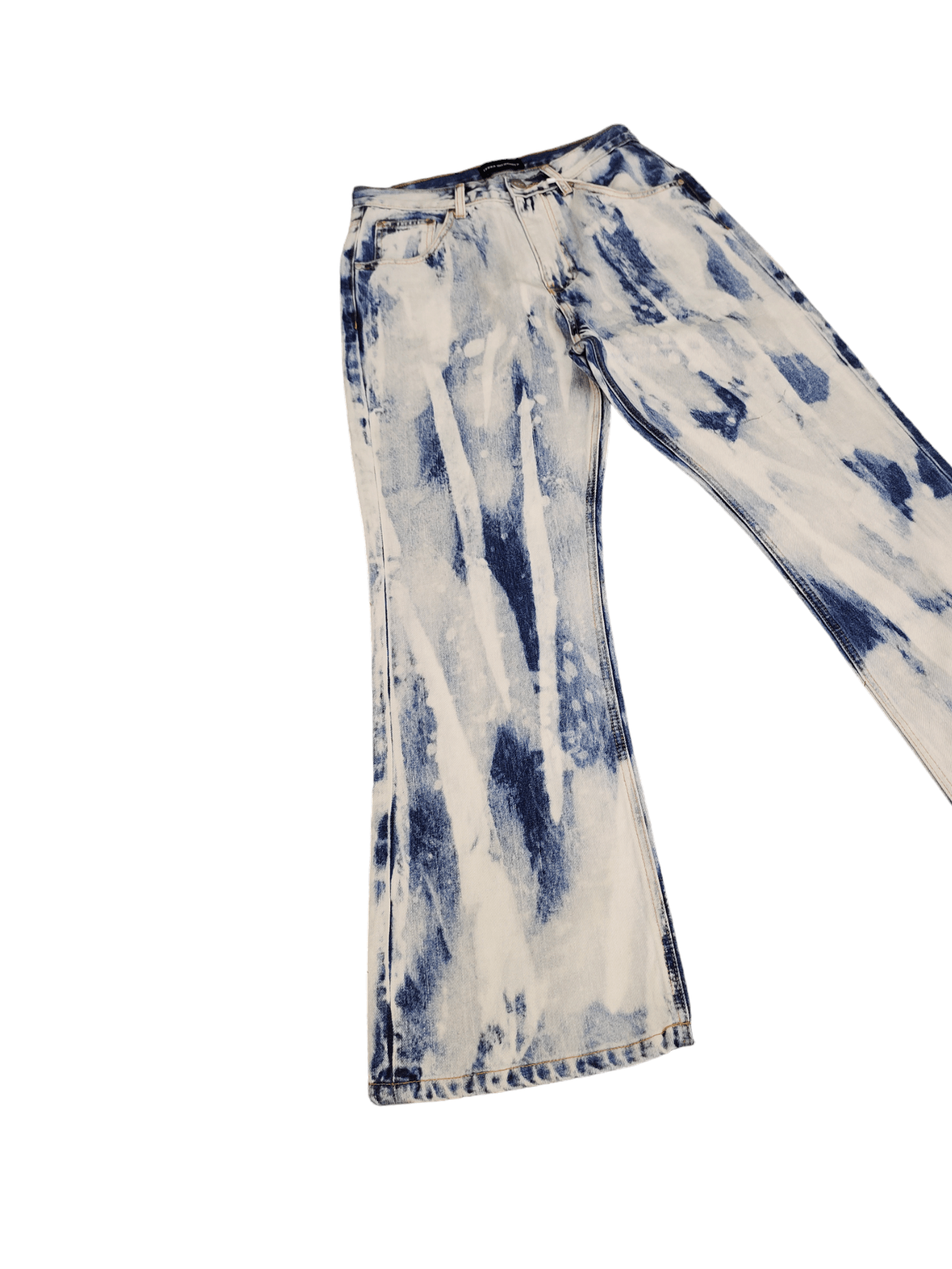 If Six Was Nine Flare Baggy Jean Terra Incognita Boot Cut Wide Leg Acid Wash Size US 29 - 4 Thumbnail