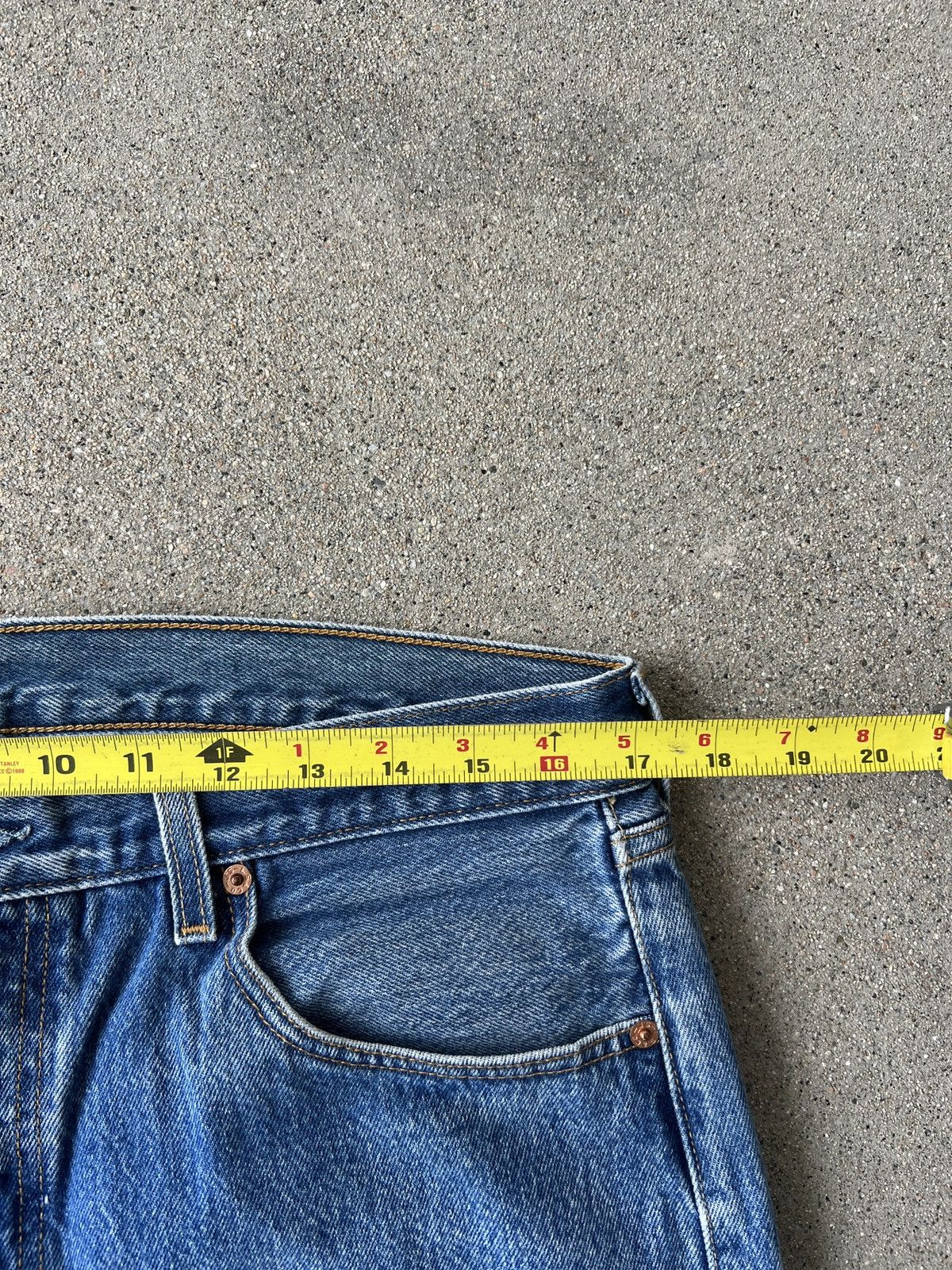 Levi's Vintage 2003 Med. Indigo Levi’s 501 Relaxed Fit Jeans Sz. 36 Size US 36 / EU 52 - 5 Thumbnail