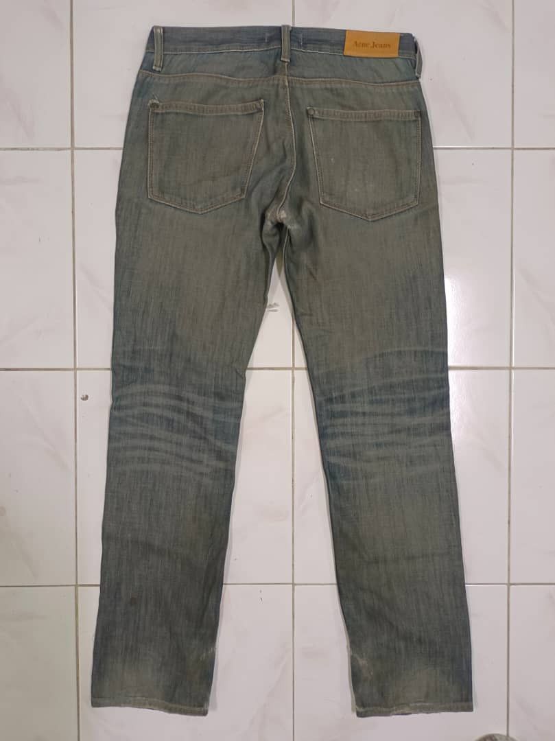 Acne Studios Acne Jeans Mud Wax Washed Distressed Finishing Jeans Size US 31 - 1 Thumbnail