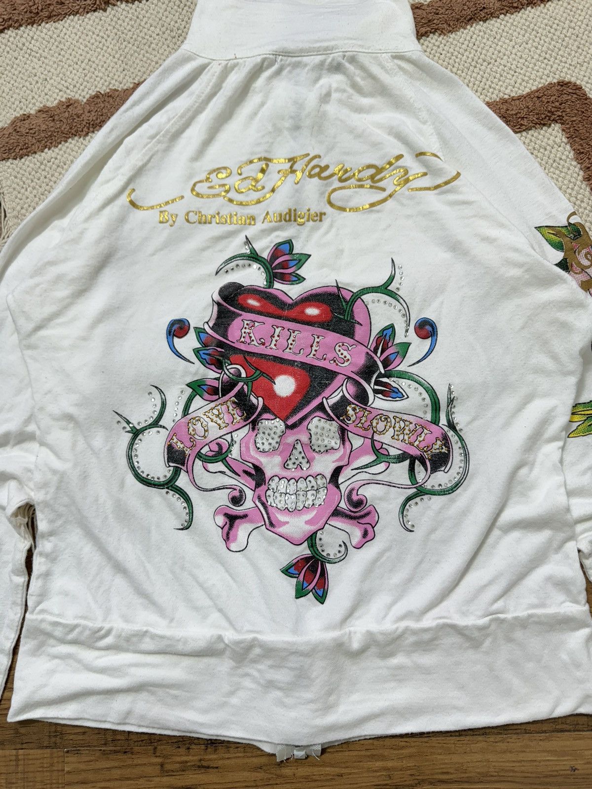 Ed Hardy VINTAGE ED HARDY PRINTED ZIP HOODIE Size M / US 6-8 / IT 42-44 - 8 Thumbnail