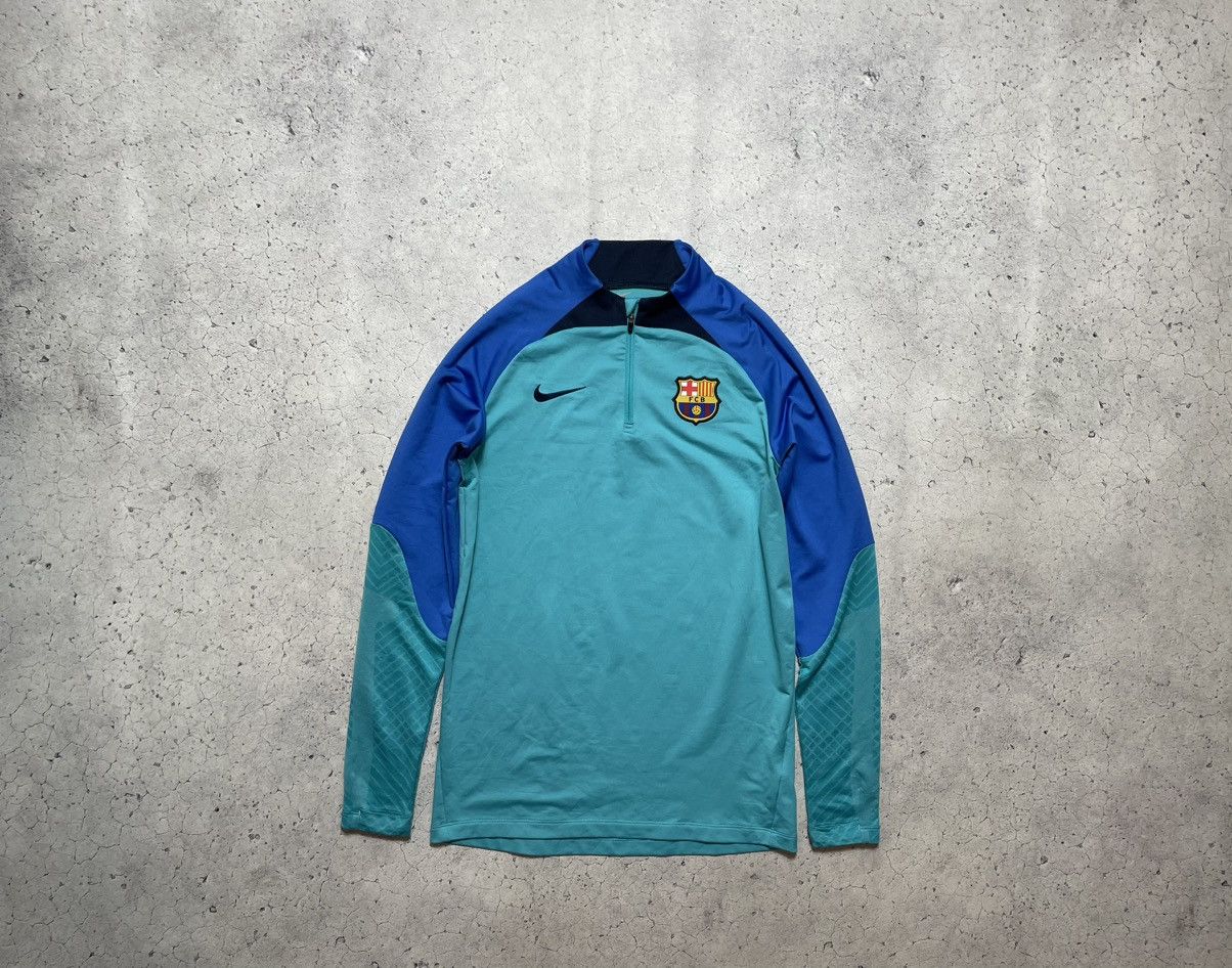 Nike Nike FC Barcelona Training Top 1/4 Zip Sweatshirt Drill Y2K Size US S / EU 44-46 / 1 - 1 Thumbnail