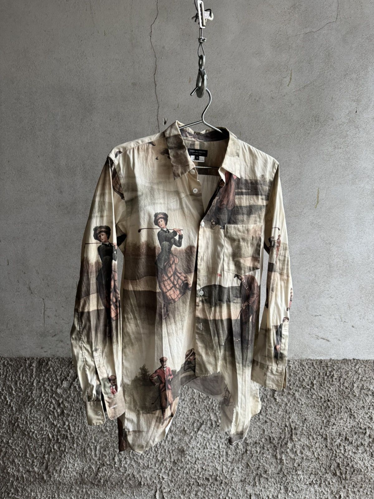 Comme des Garcons Homme Plus Comme Des Garcons Homme Plus asymmetric Cut Print shirt Size US XS / EU 42 / 0 - 13 Thumbnail