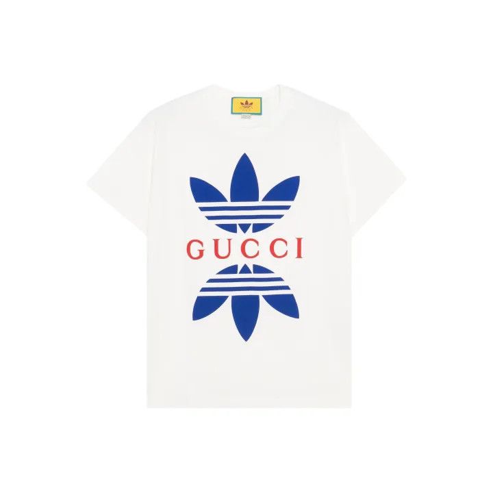 Gucci Gucci x Adidas Geometric Print T-Shirt Size US S / EU 44-46 / 1 - 1 Thumbnail
