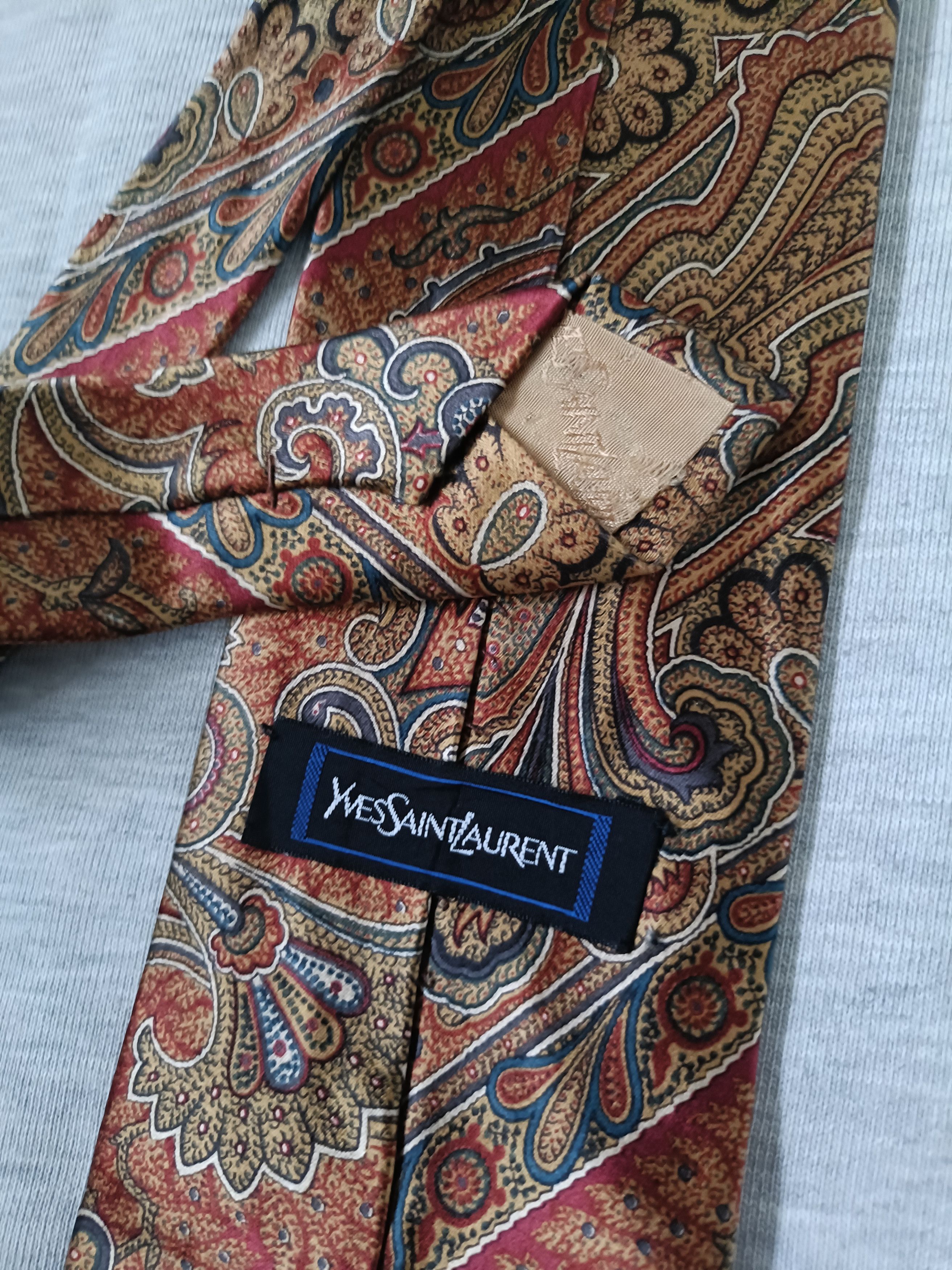 Yves Saint Laurent Yves saint Laurent paisley silk tie Size ONE SIZE - 4 Thumbnail