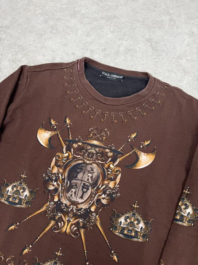 Dolce & Gabbana AW2014 Dolce & Gabbana Brown Knight Axe Sweater Size US M / EU 48-50 / 2 - 5 Thumbnail