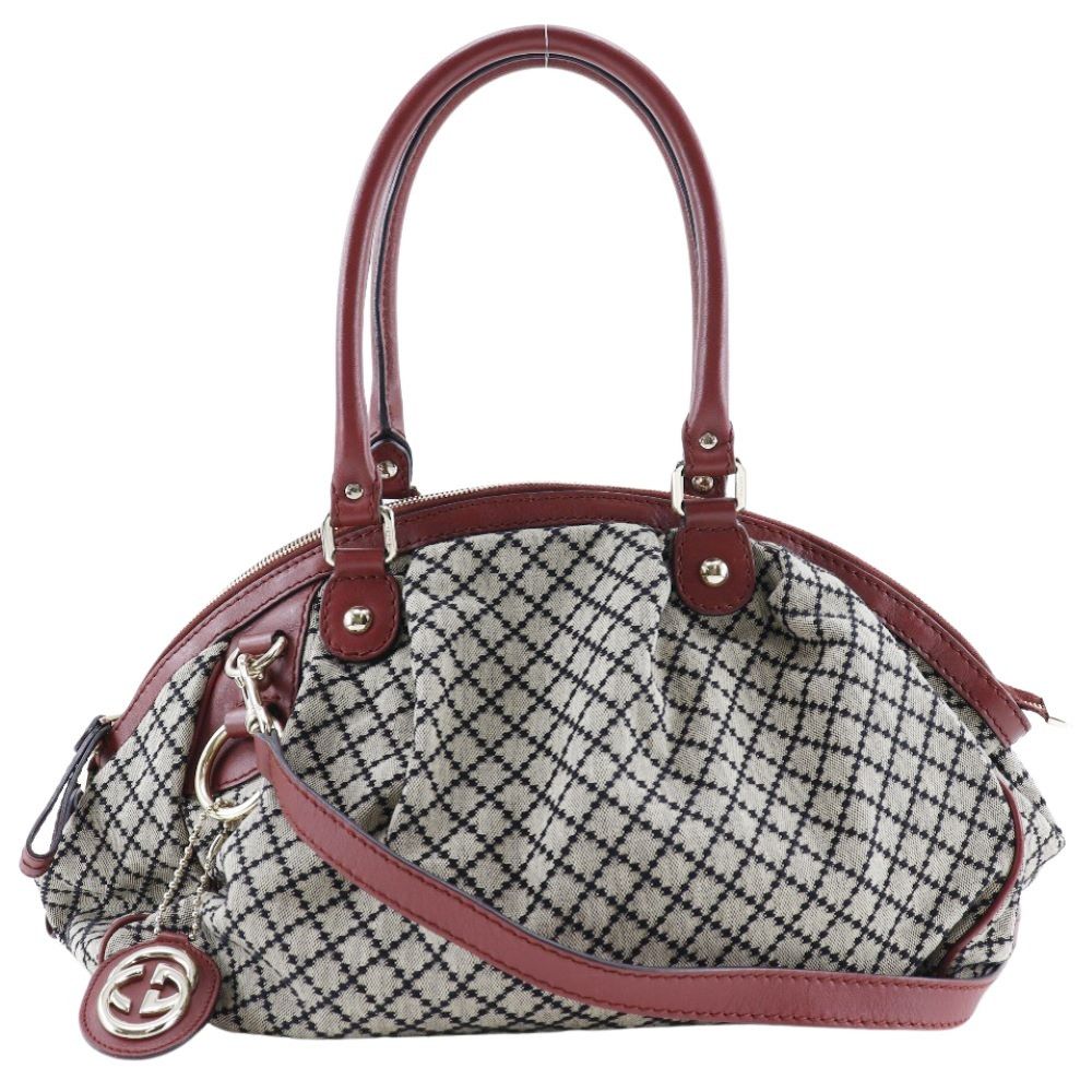 Gucci Sukey Grey Canvas Handbag (Pre-Owned) Size ONE SIZE - 1 Thumbnail