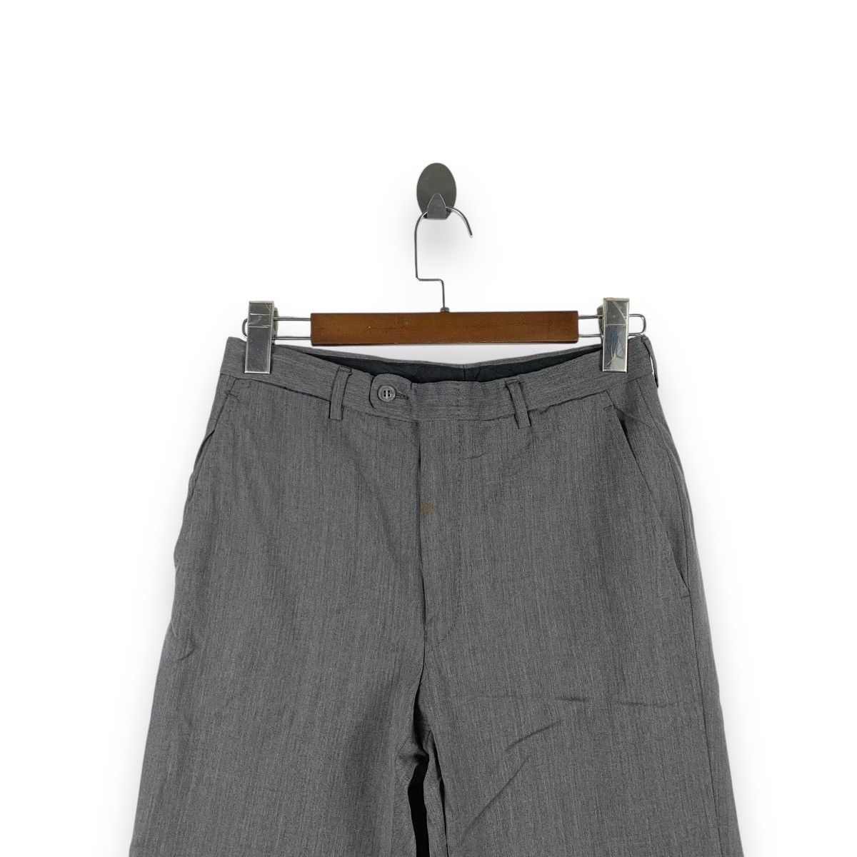Alfred Dunhill Vintage DUNHILL Made In Italy Gray Wool Bottom Pants Trouser Size US 30 / EU 46 - 2 Thumbnail