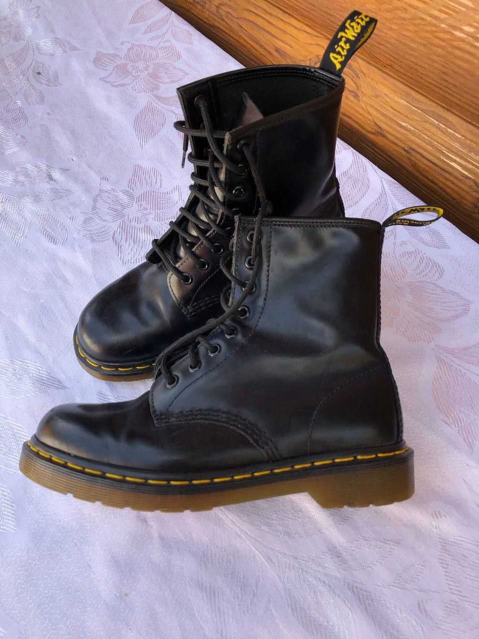 Dr. Martens × Japanese Brand × Vintage dr. martens women's 1460 smooth leather boot Size US 7 / IT 37 - 1 Thumbnail